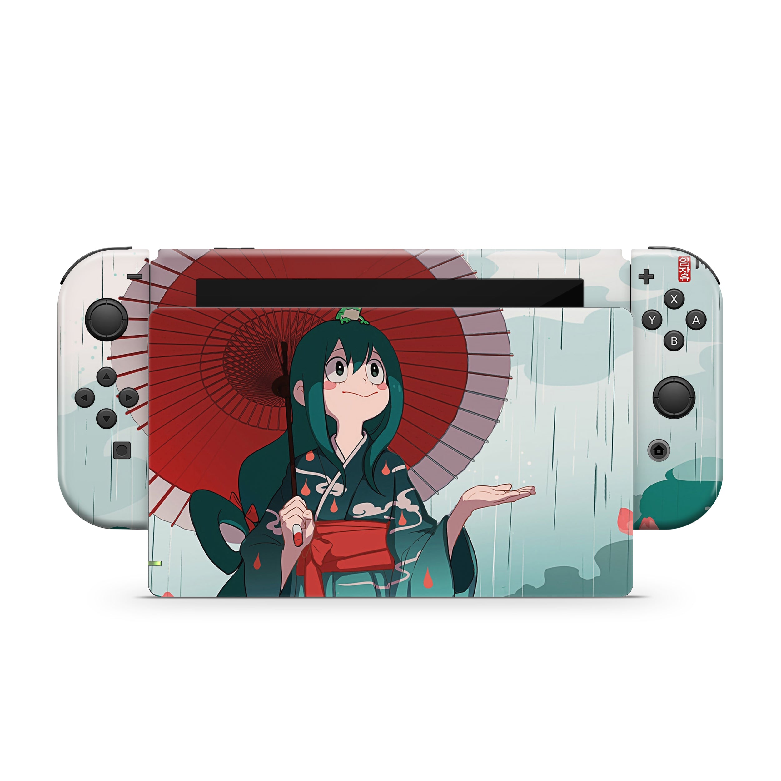 Frog Warrior v1 Nintendo Switch Skin - Anime-inspired design