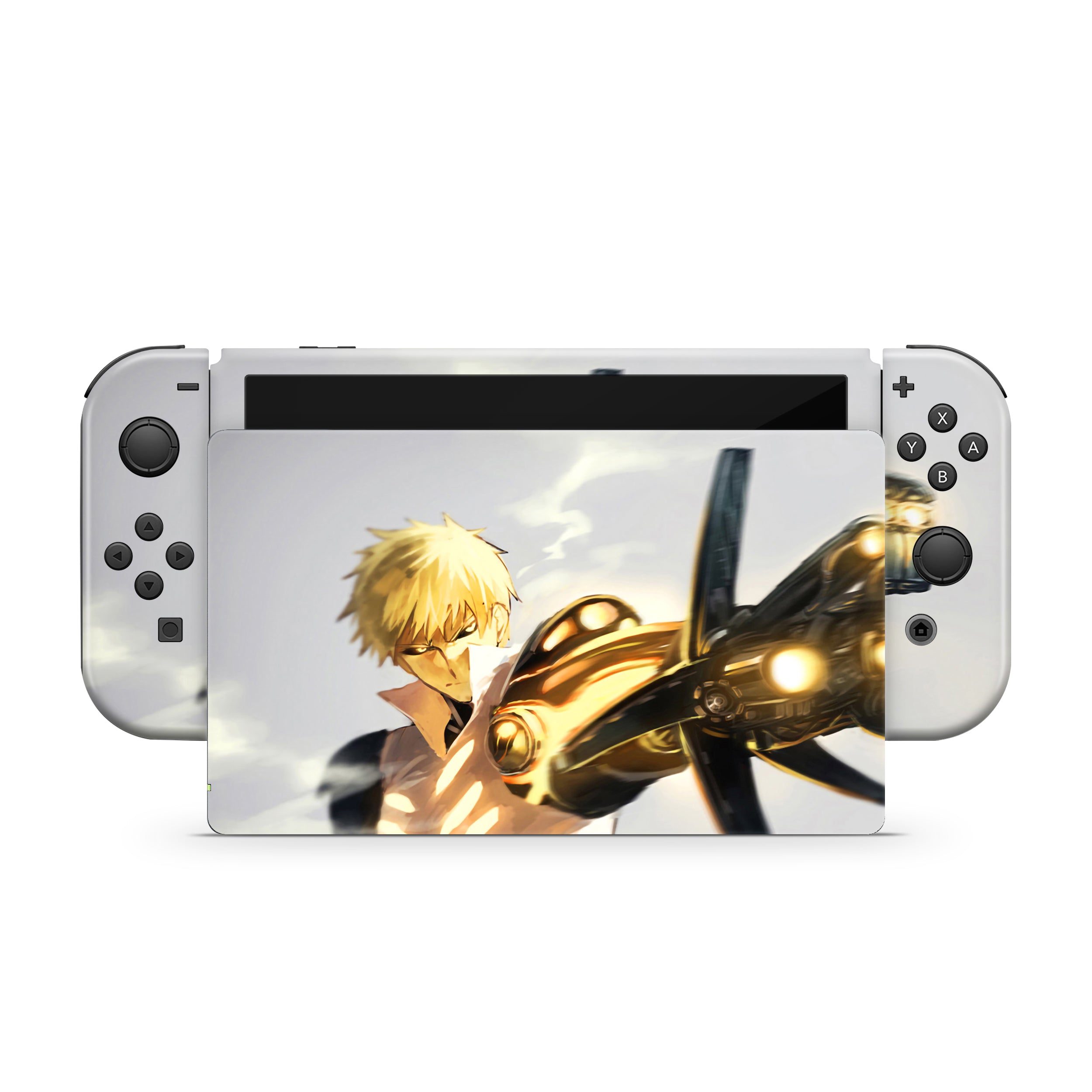 Cybernetic Warrior v3 Nintendo Switch OLED Skin - Anime-inspired design