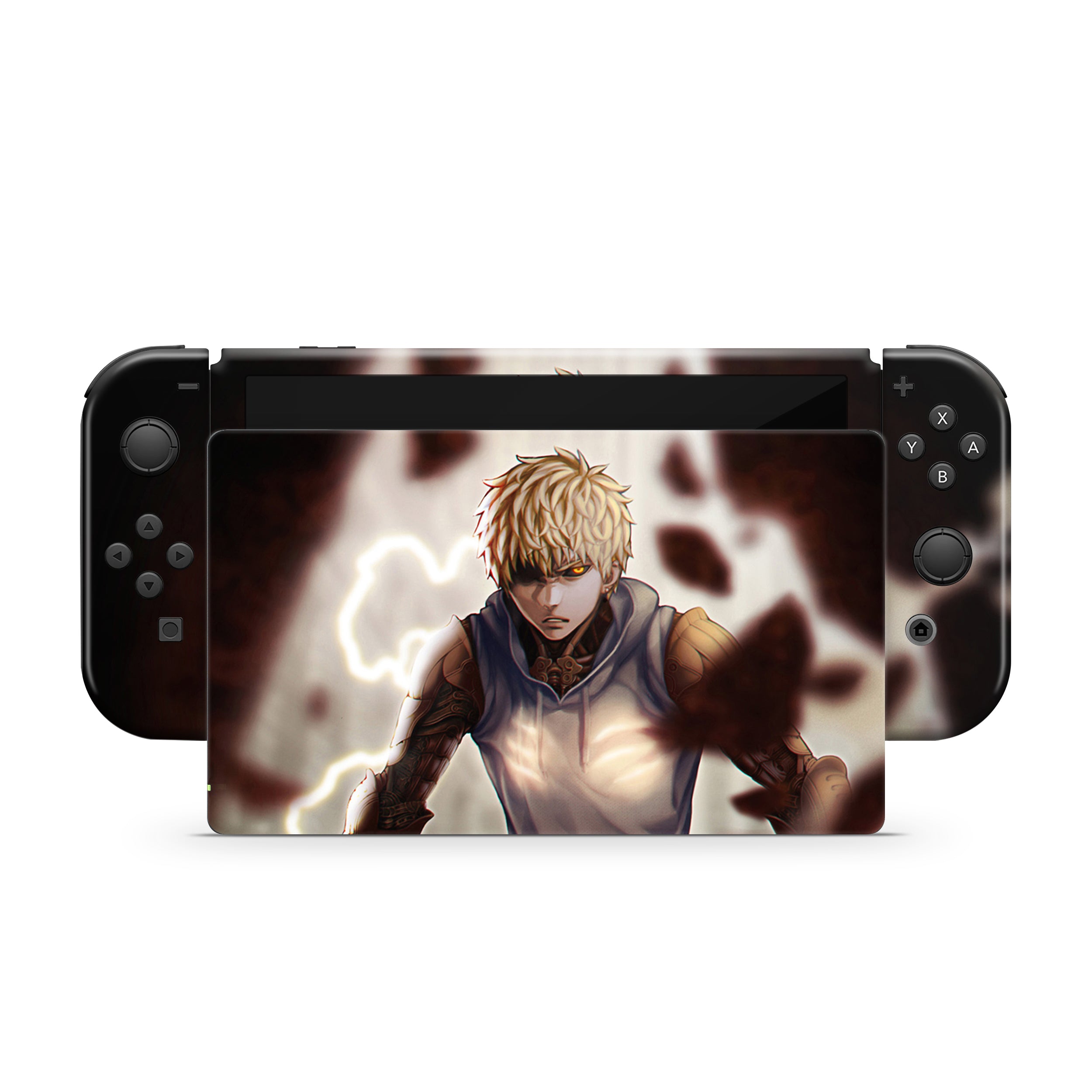 Cybernetic Warrior v4 Nintendo Switch OLED Skin - Anime-inspired design
