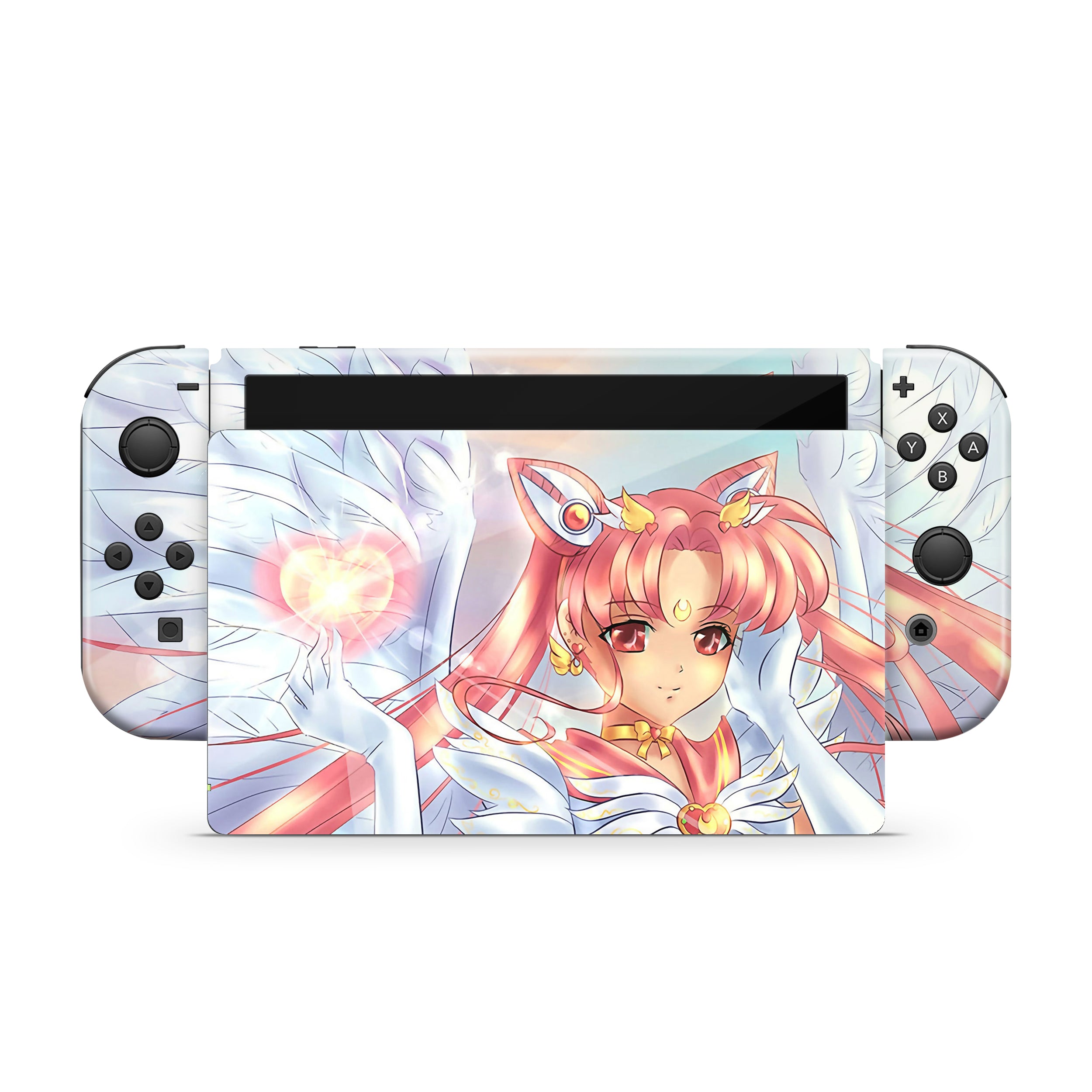 Moon Princess v4 Nintendo Switch OLED Skin - Anime-inspired design