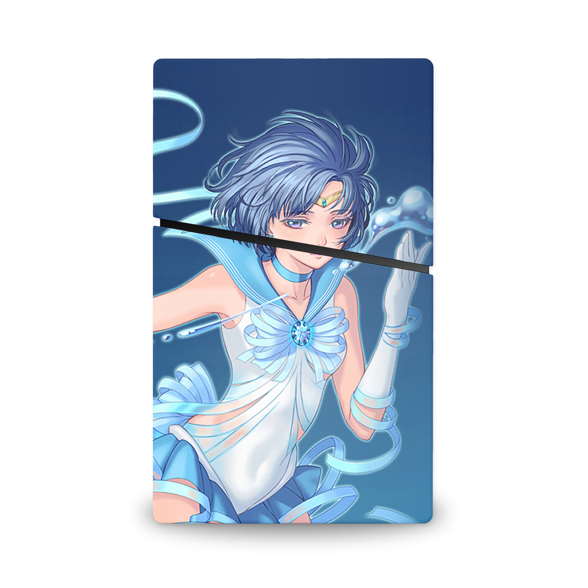 Ice Guardian v1 PS5 Slim Digital Skin - Anime-inspired design