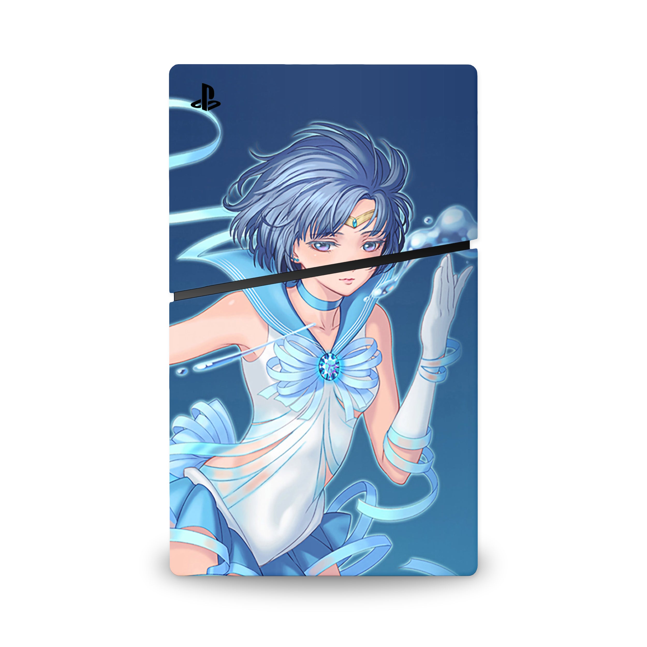 Ice Guardian v1 PS5 Slim Skin - Anime-inspired design