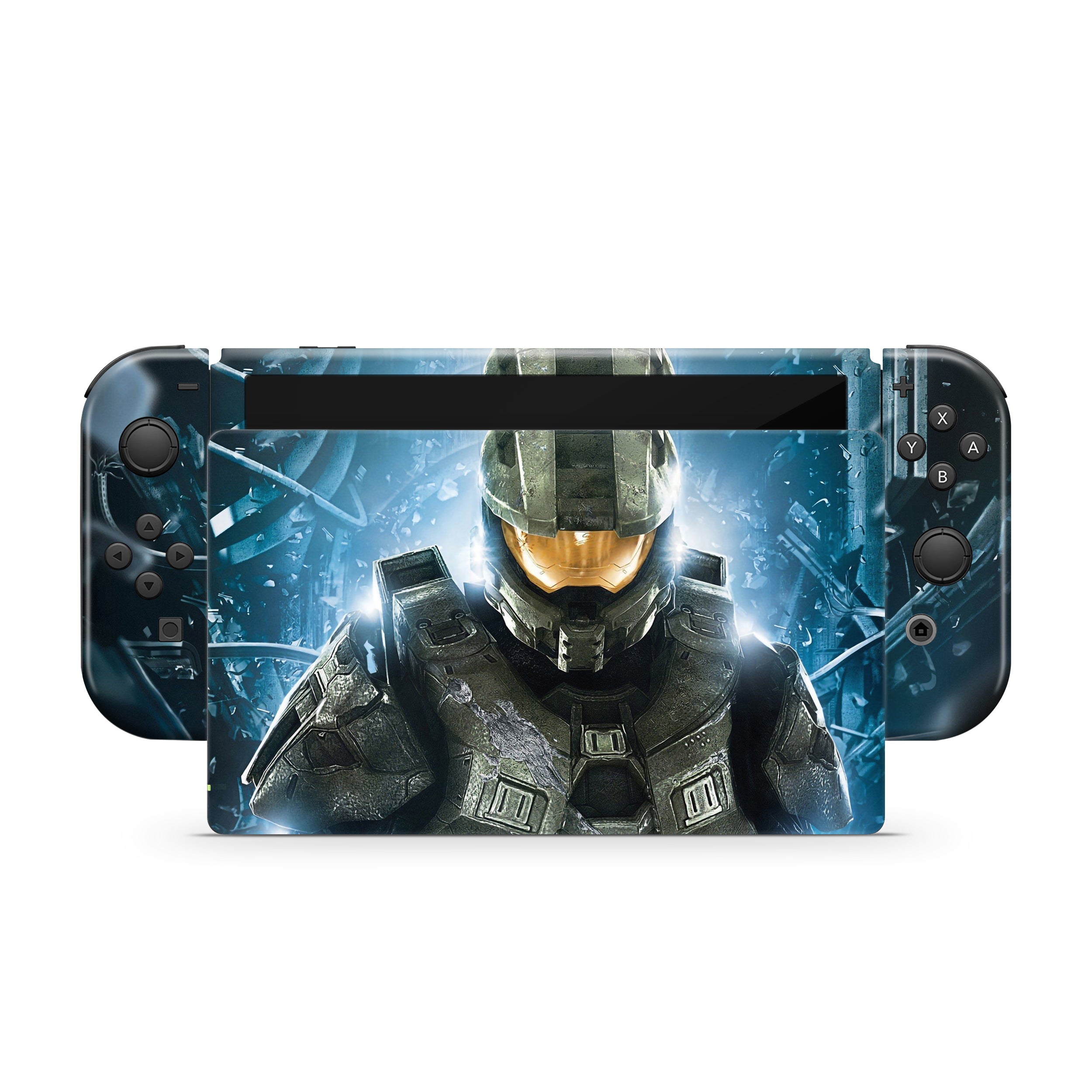 Spartan Sentinel v3 Nintendo Switch OLED Skin - Video Game-inspired design