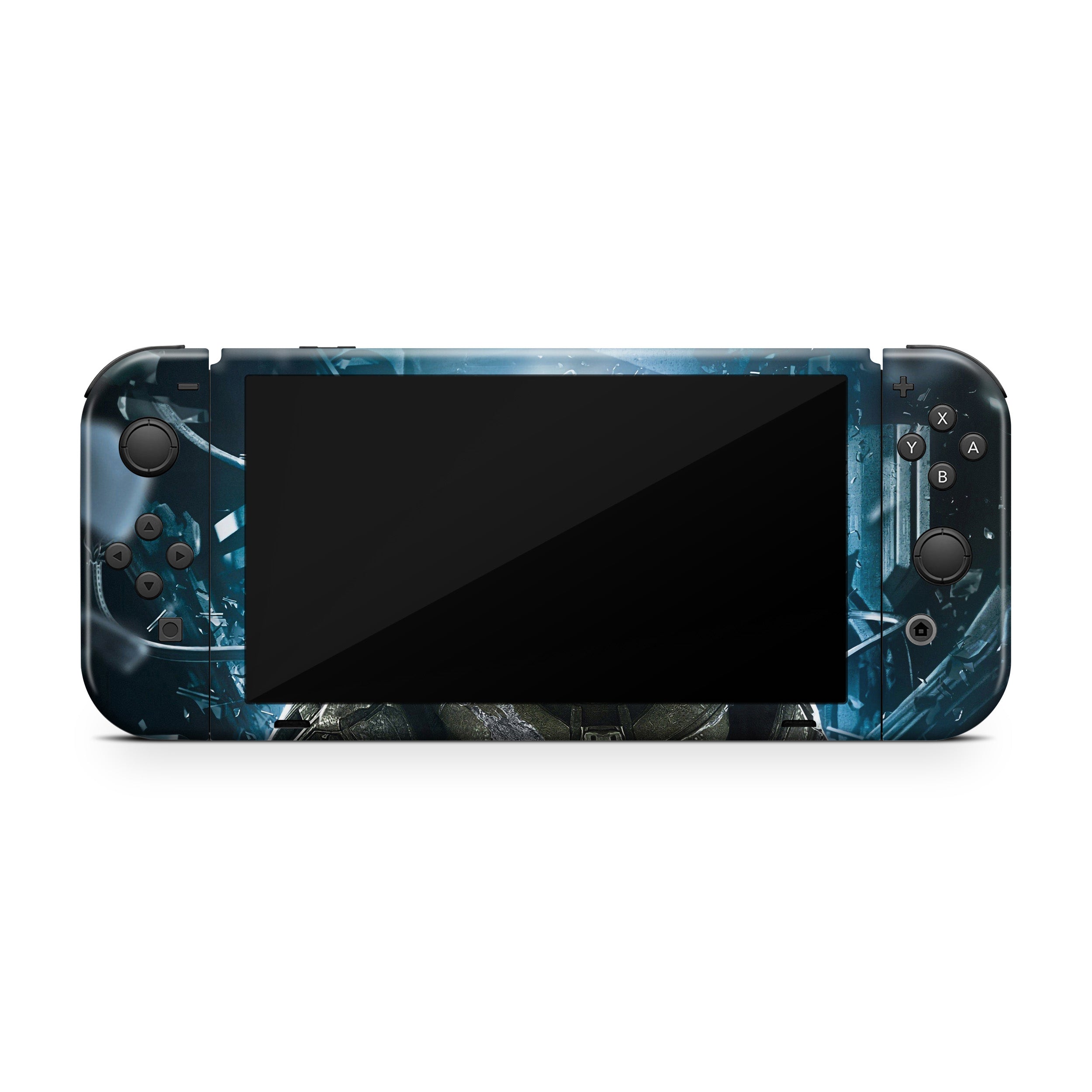 Spartan Sentinel v3 Nintendo Switch OLED Skin - Video Game-inspired design