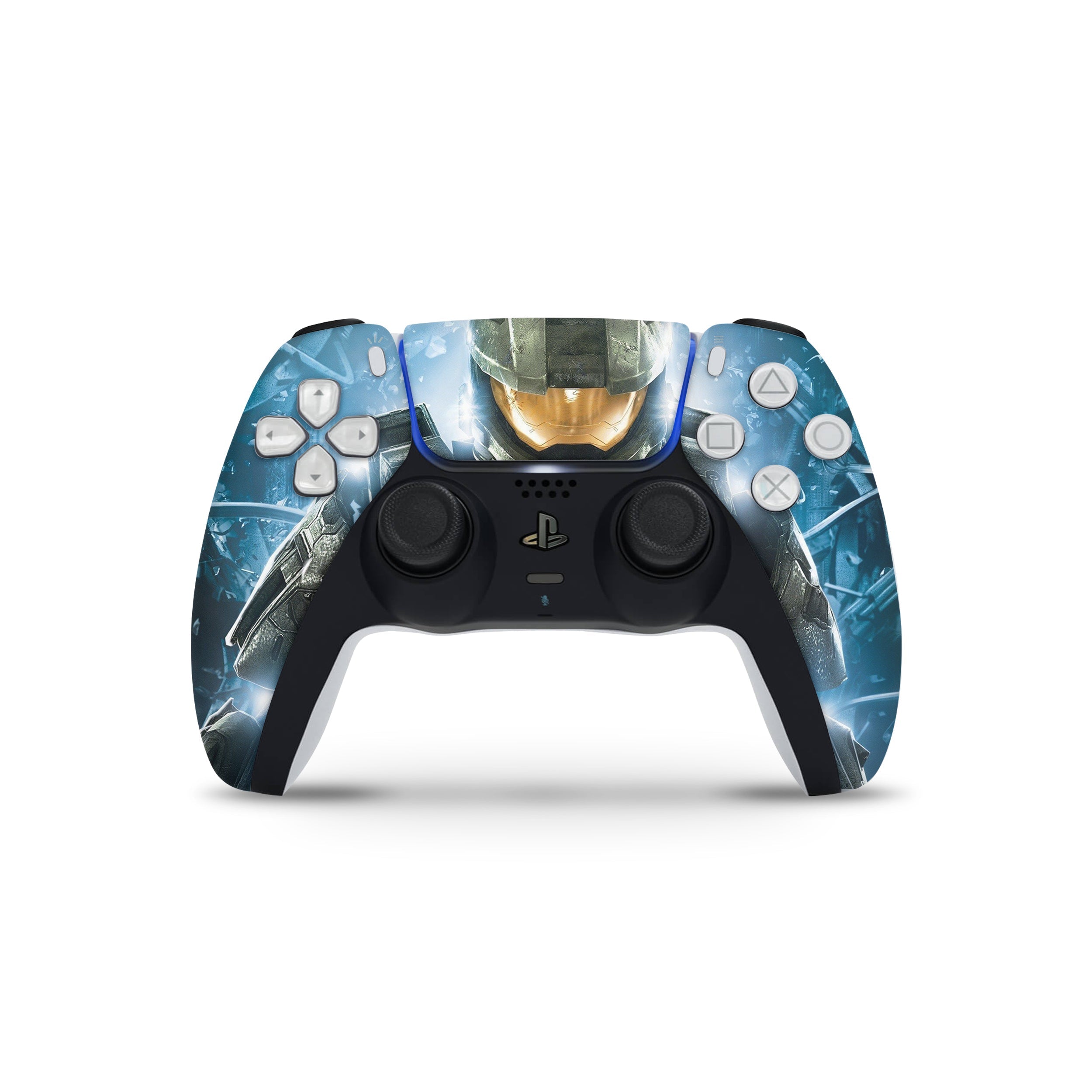 Spartan Sentinel v3 PS5 Controller Skin - Video Game-inspired design