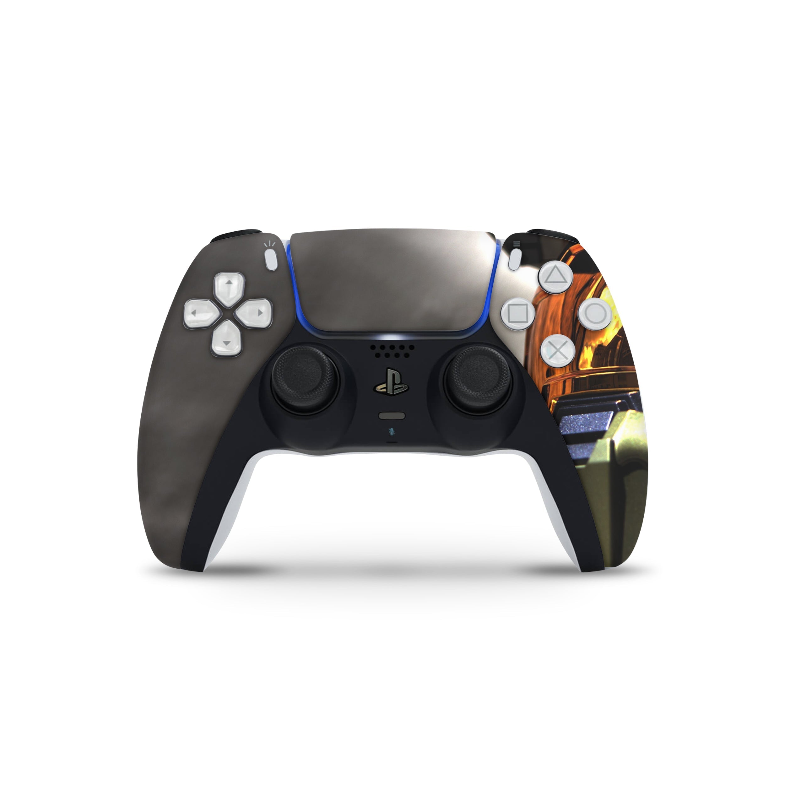 Spartan Sentinel v8 PS5 Controller Skin - Video Game-inspired design