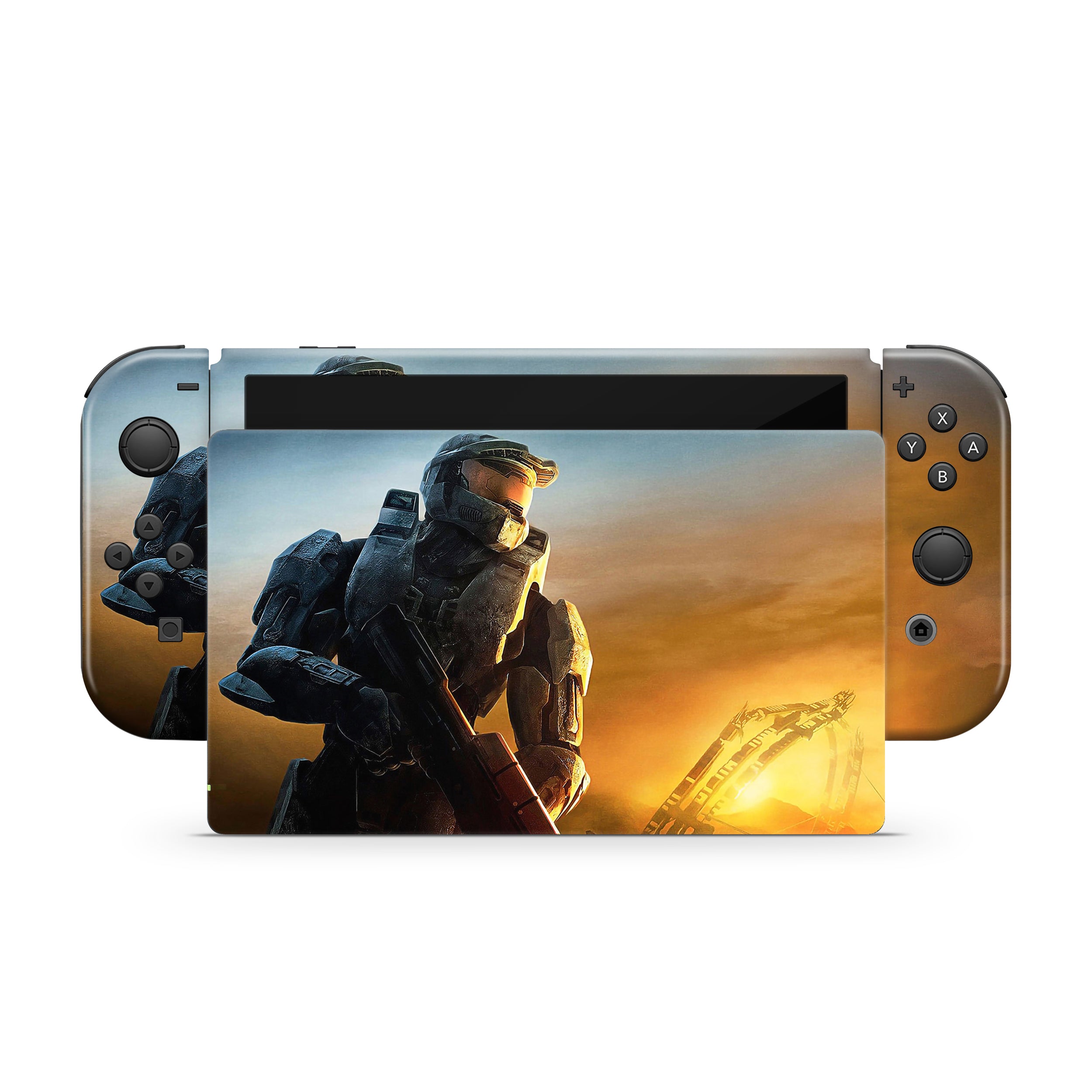 Spartan Sentinel v10 Nintendo Switch OLED Skin - Video Game-inspired design