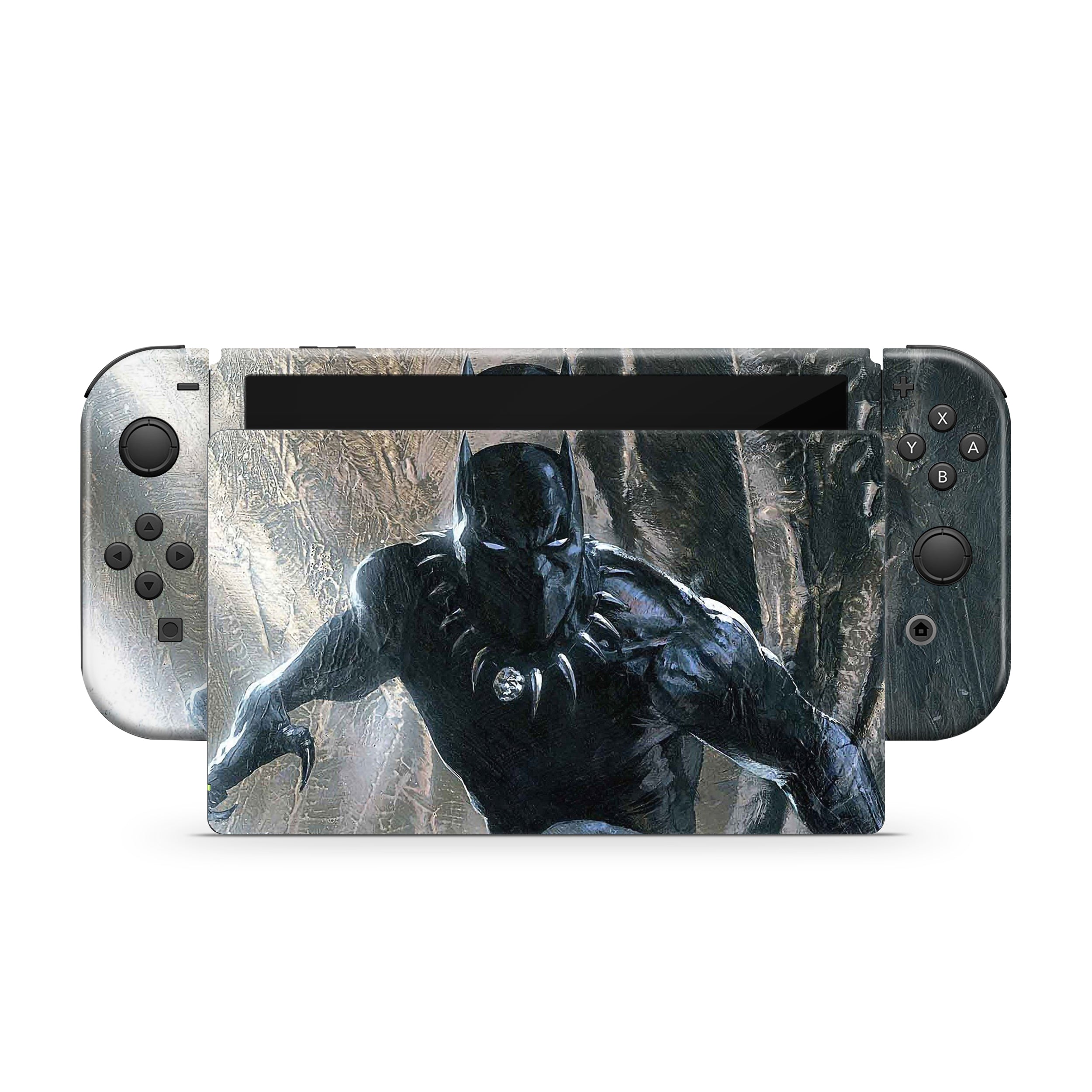 Panther Warrior v5 Nintendo Switch OLED Skin - Comics-inspired design