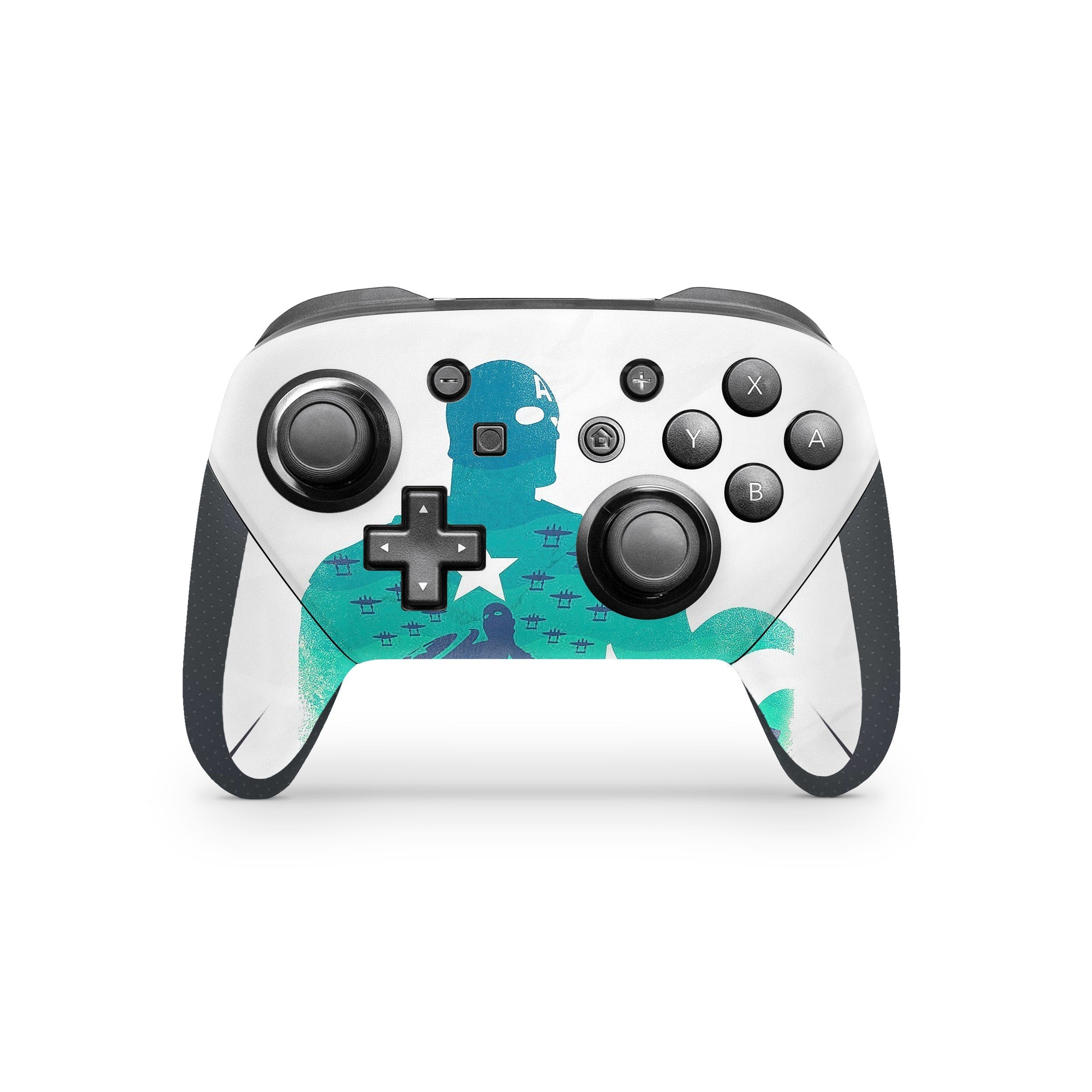 Freedom Vanguard v7 Nintendo Switch Pro Controller Skin - Comics-inspired design
