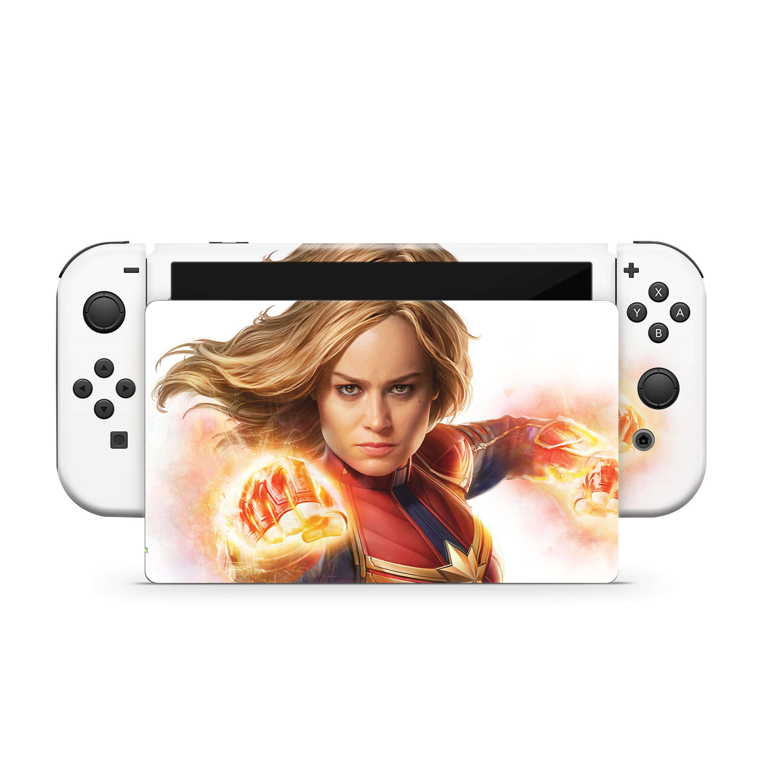 Galactic Champion v1 Nintendo Switch OLED Skin - Comics-inspired design