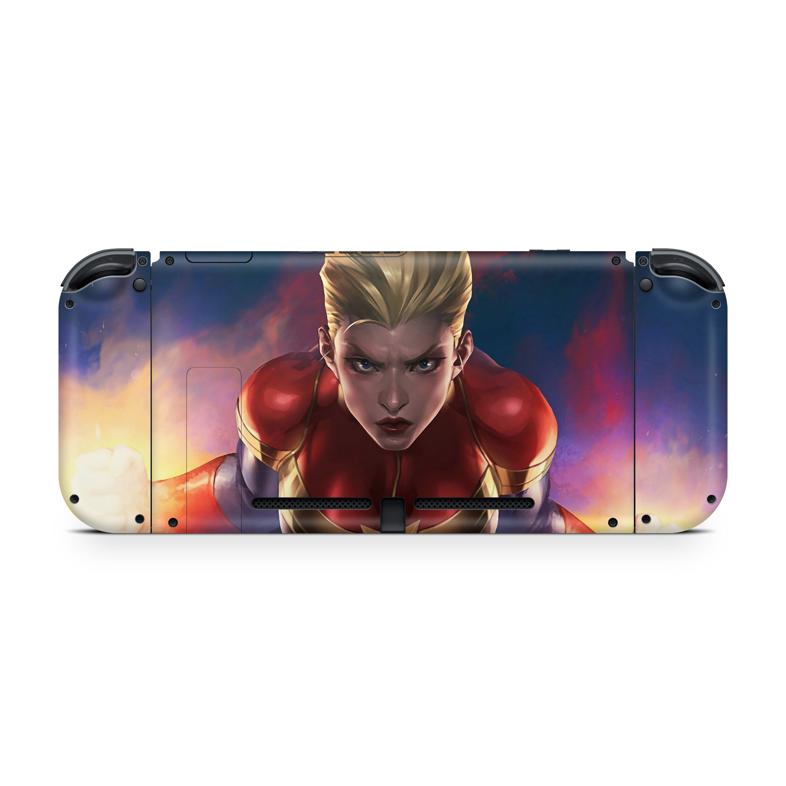 Galactic Champion v2 Nintendo Switch OLED Skin - Comics-inspired design