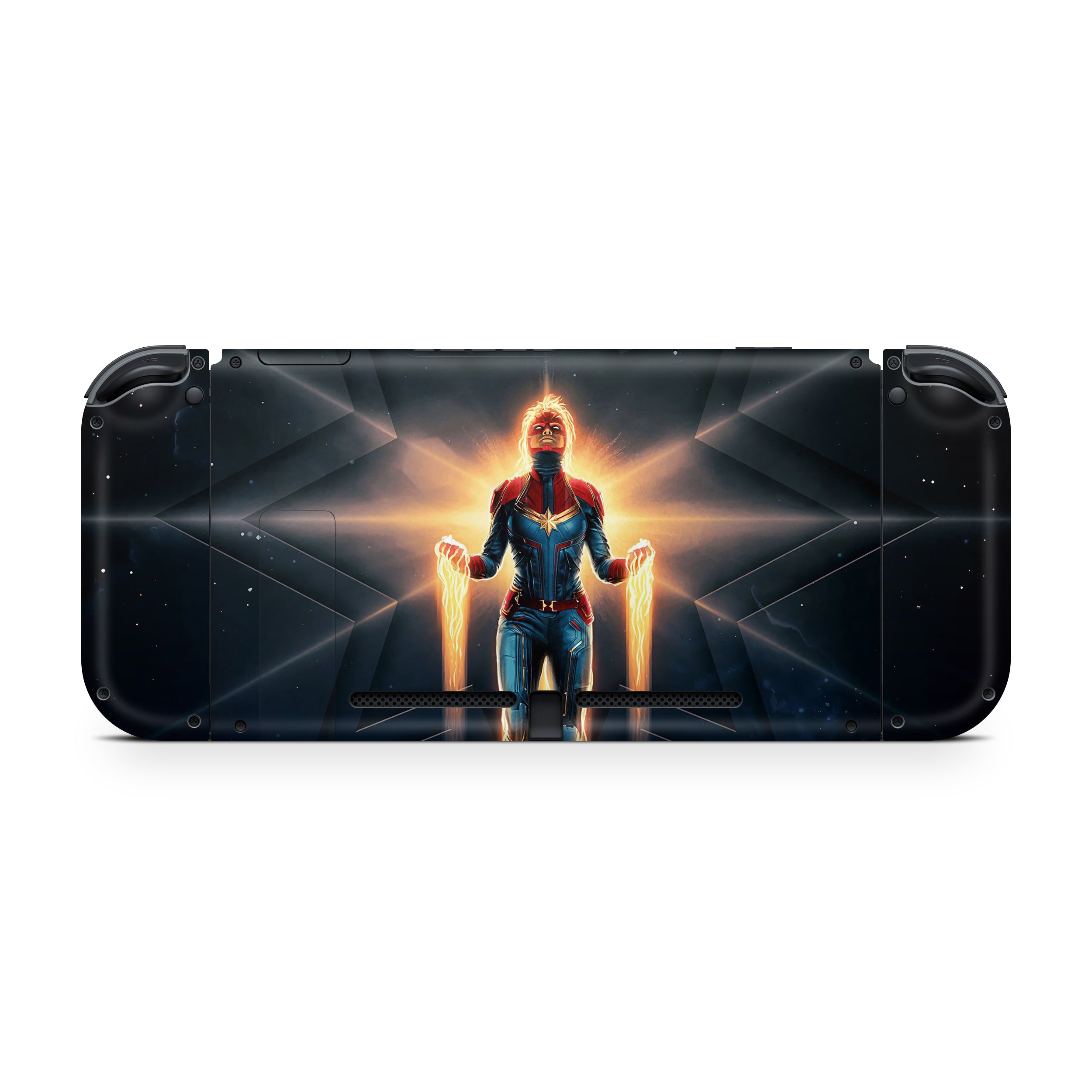 Galactic Champion v4 Nintendo Switch OLED Skin - Comics-inspired design