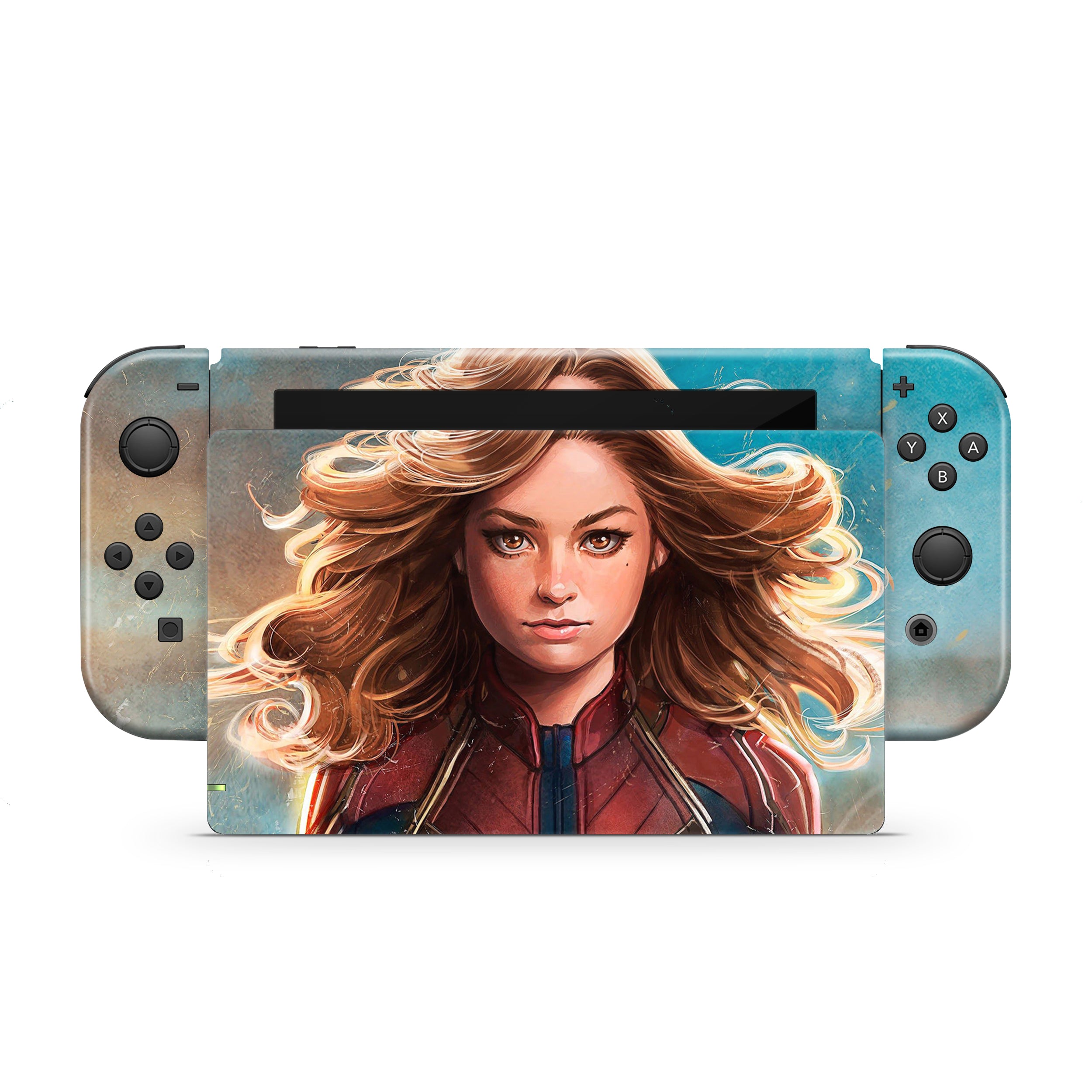 Galactic Champion v5 Nintendo Switch Skin - Comics-inspired design