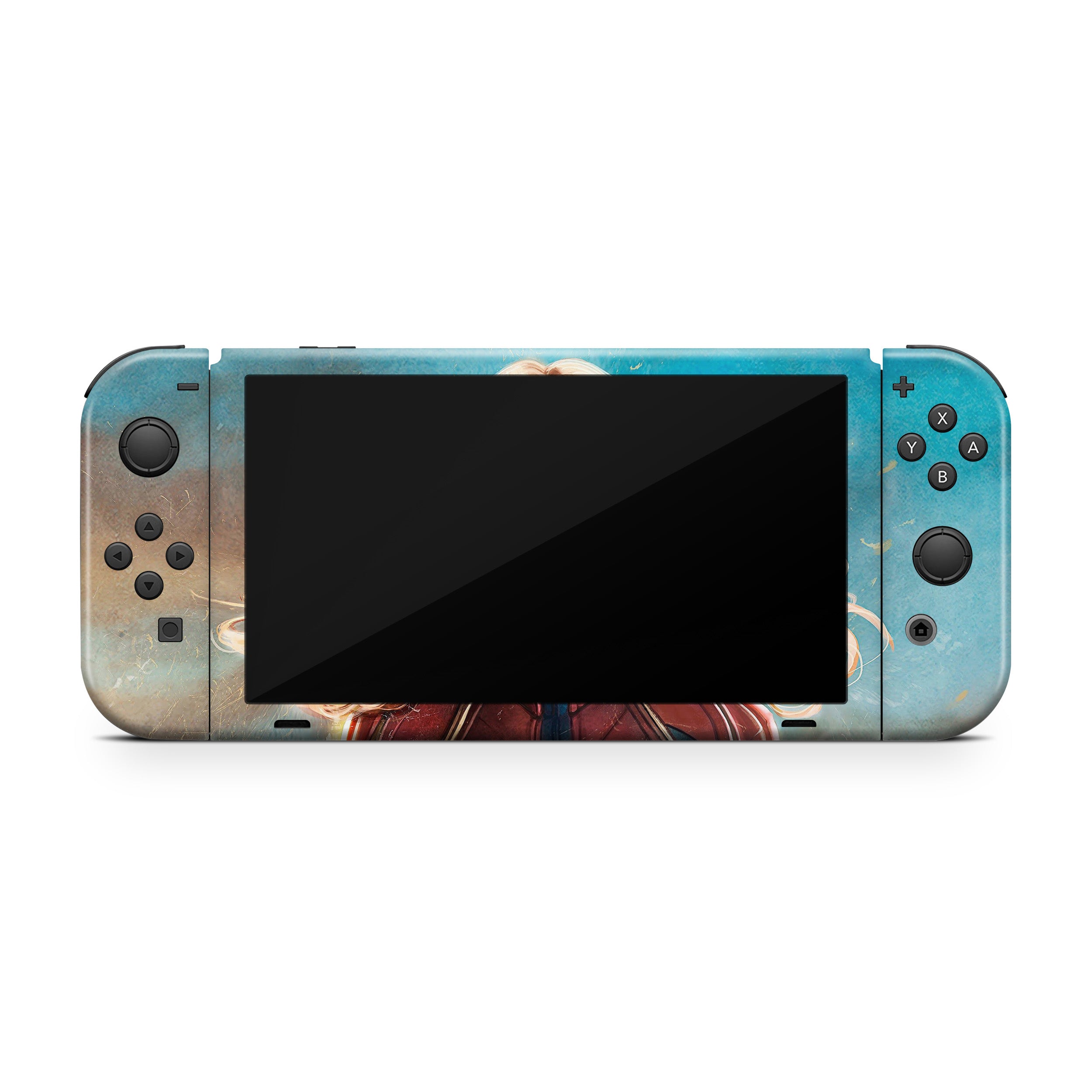 Galactic Champion v5 Nintendo Switch OLED Skin - Comics-inspired design