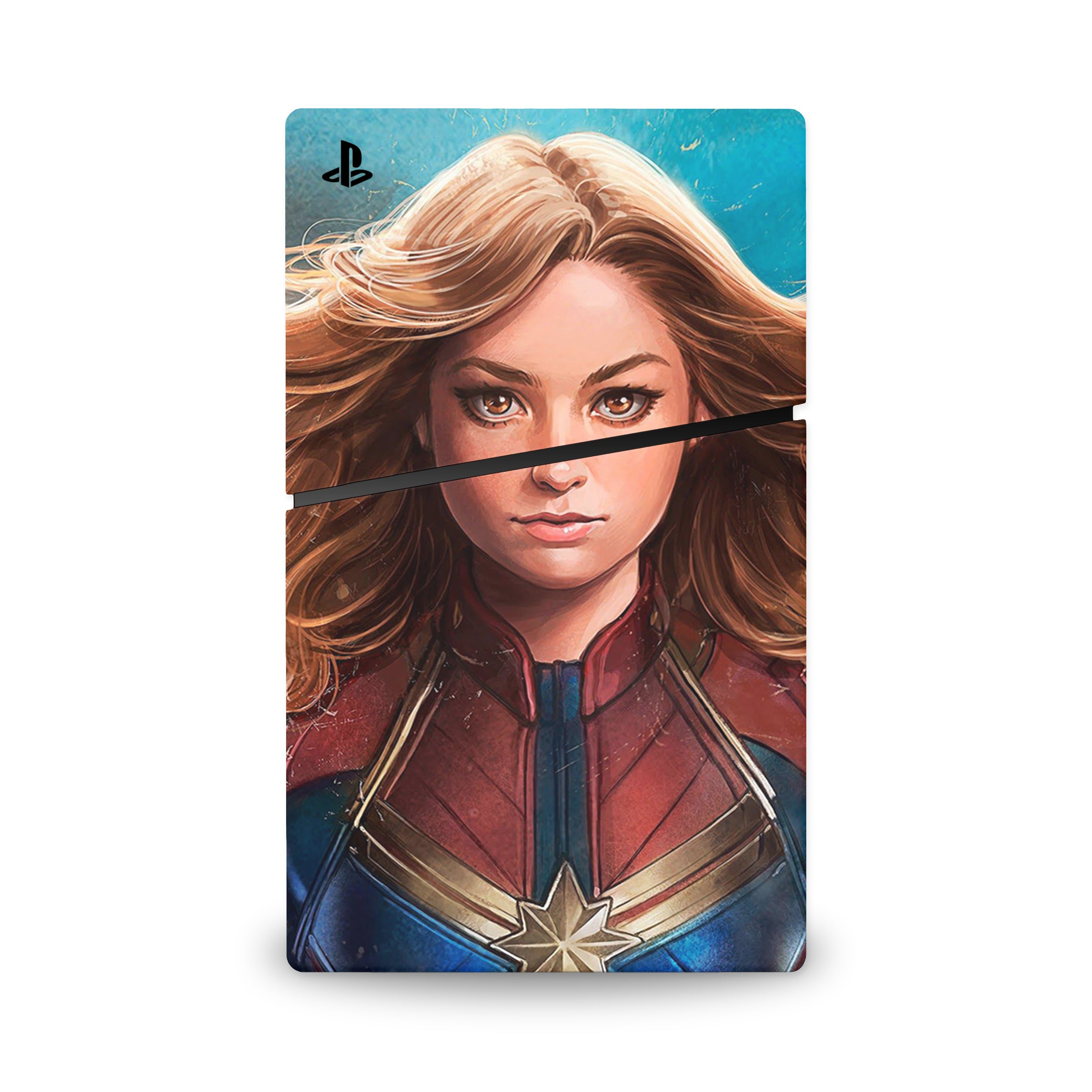 Galactic Champion v5 PS5 Slim Skin - Comics-inspired design