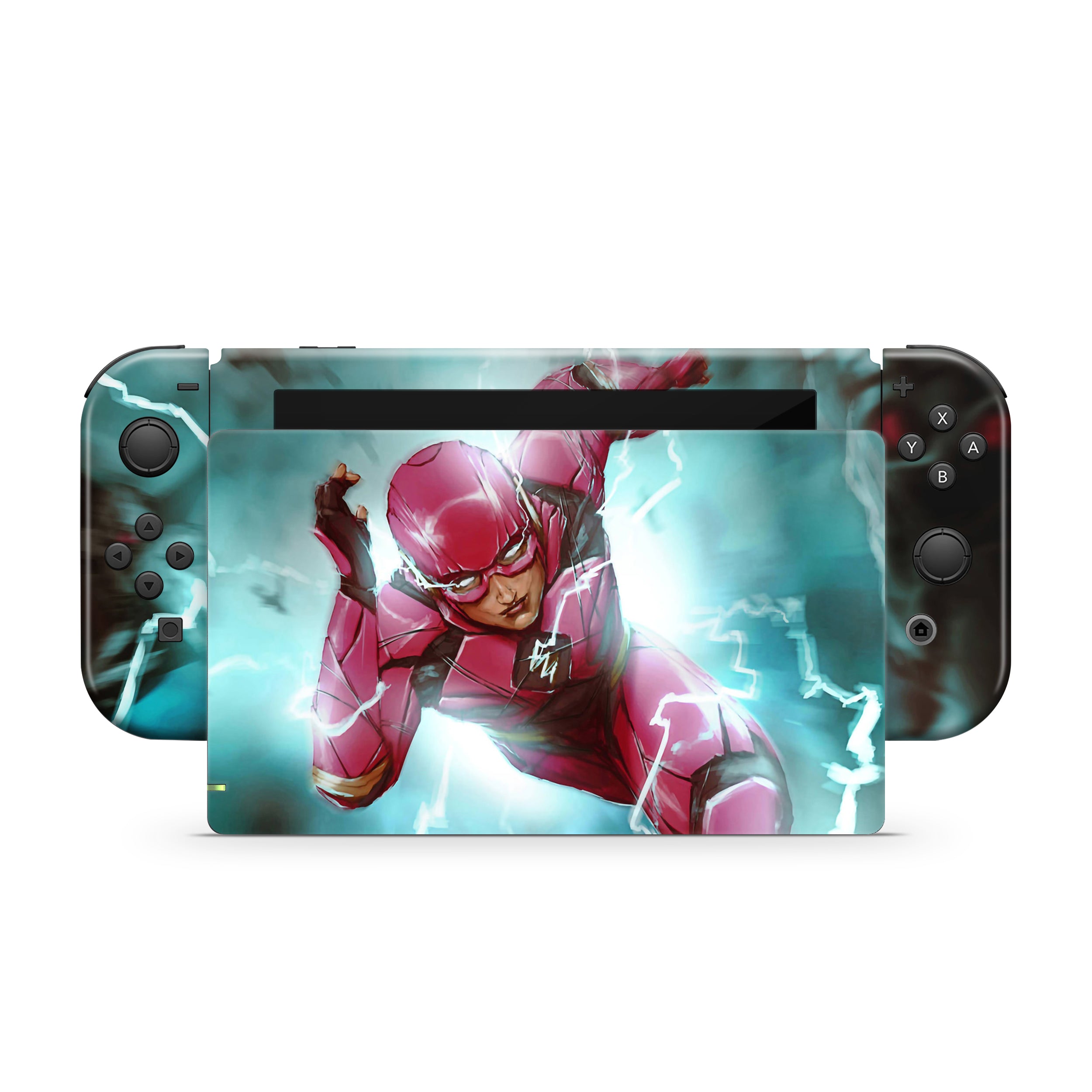Red Velocity v1 Nintendo Switch Skin - Comics-inspired design