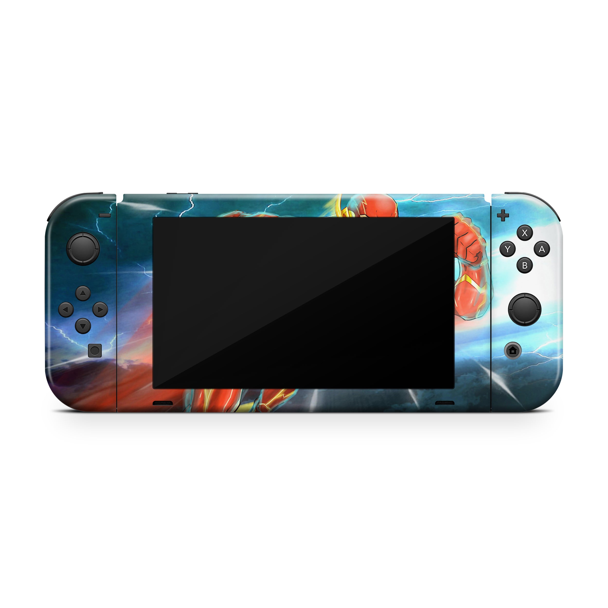 Red Velocity v2 Nintendo Switch OLED Skin - Comics-inspired design