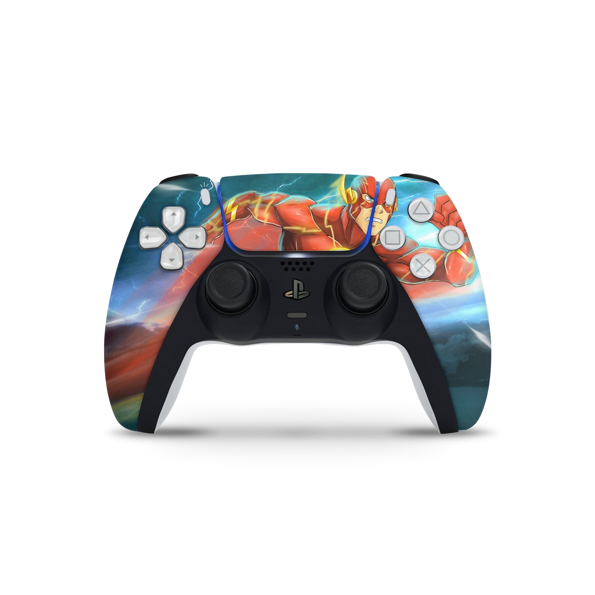 Red Velocity v2 PS5 Controller Skin - Comics-inspired design