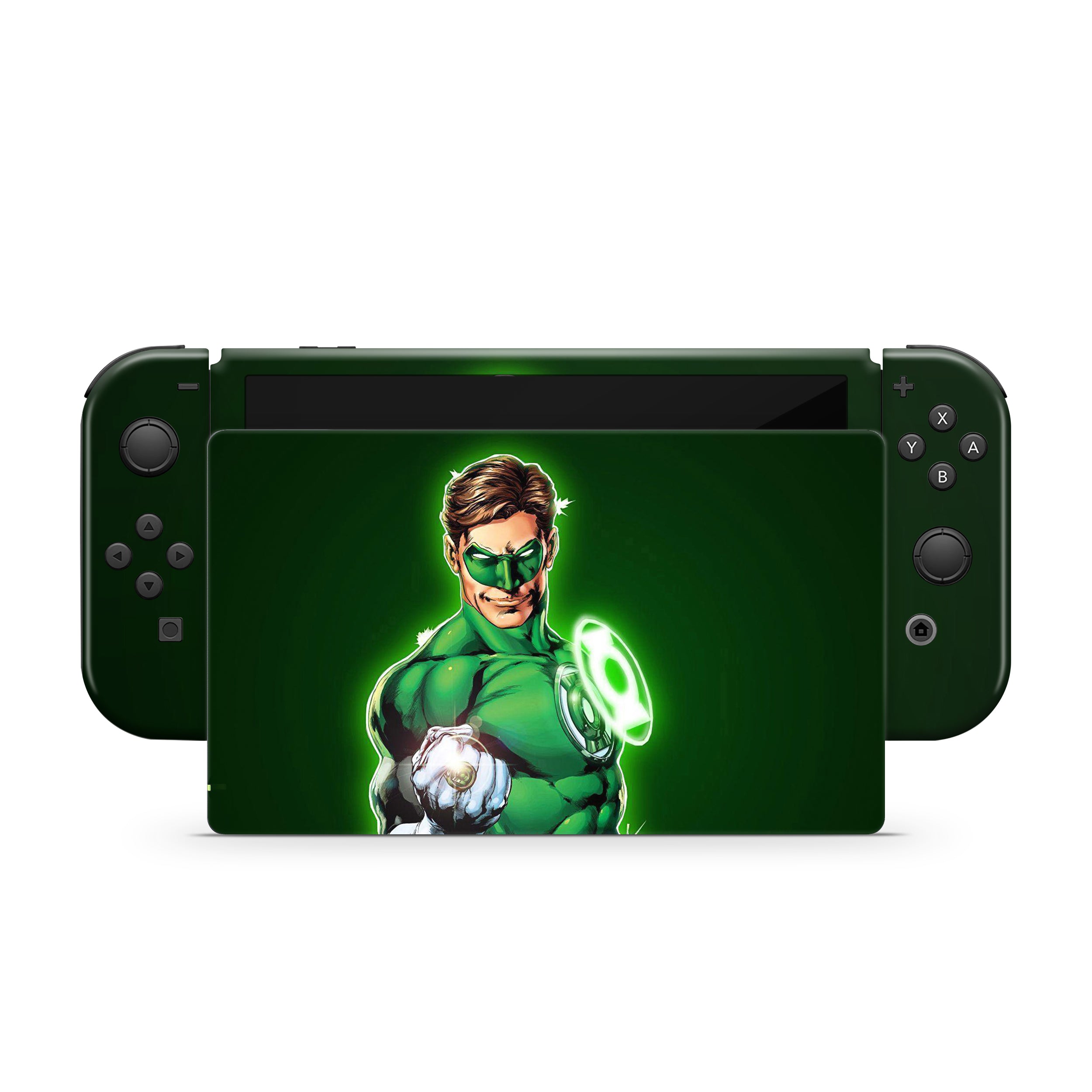 Emerald Guardian v1 Nintendo Switch OLED Skin - Comics-inspired design
