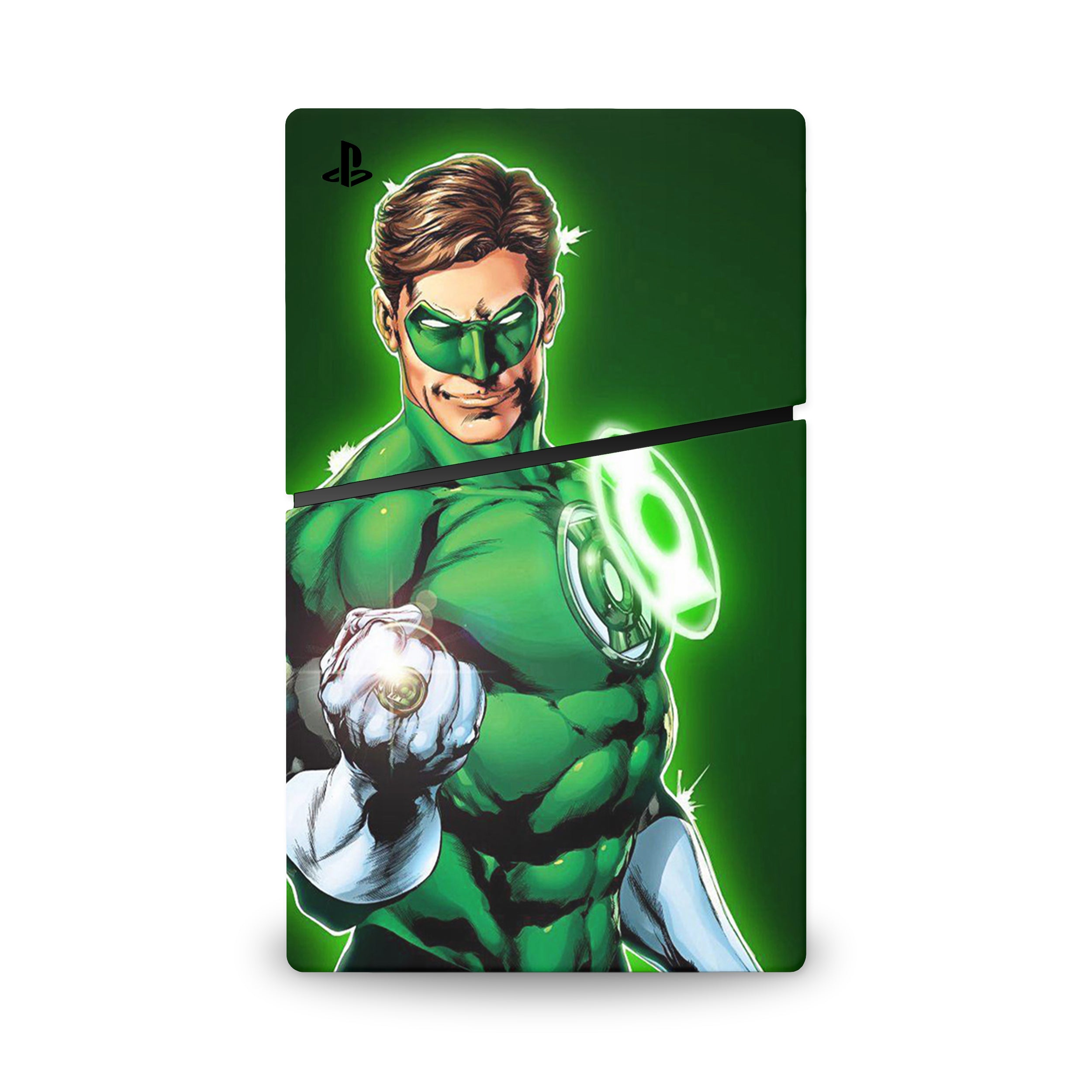 Emerald Guardian v1 PS5 Slim Skin - Comics-inspired design