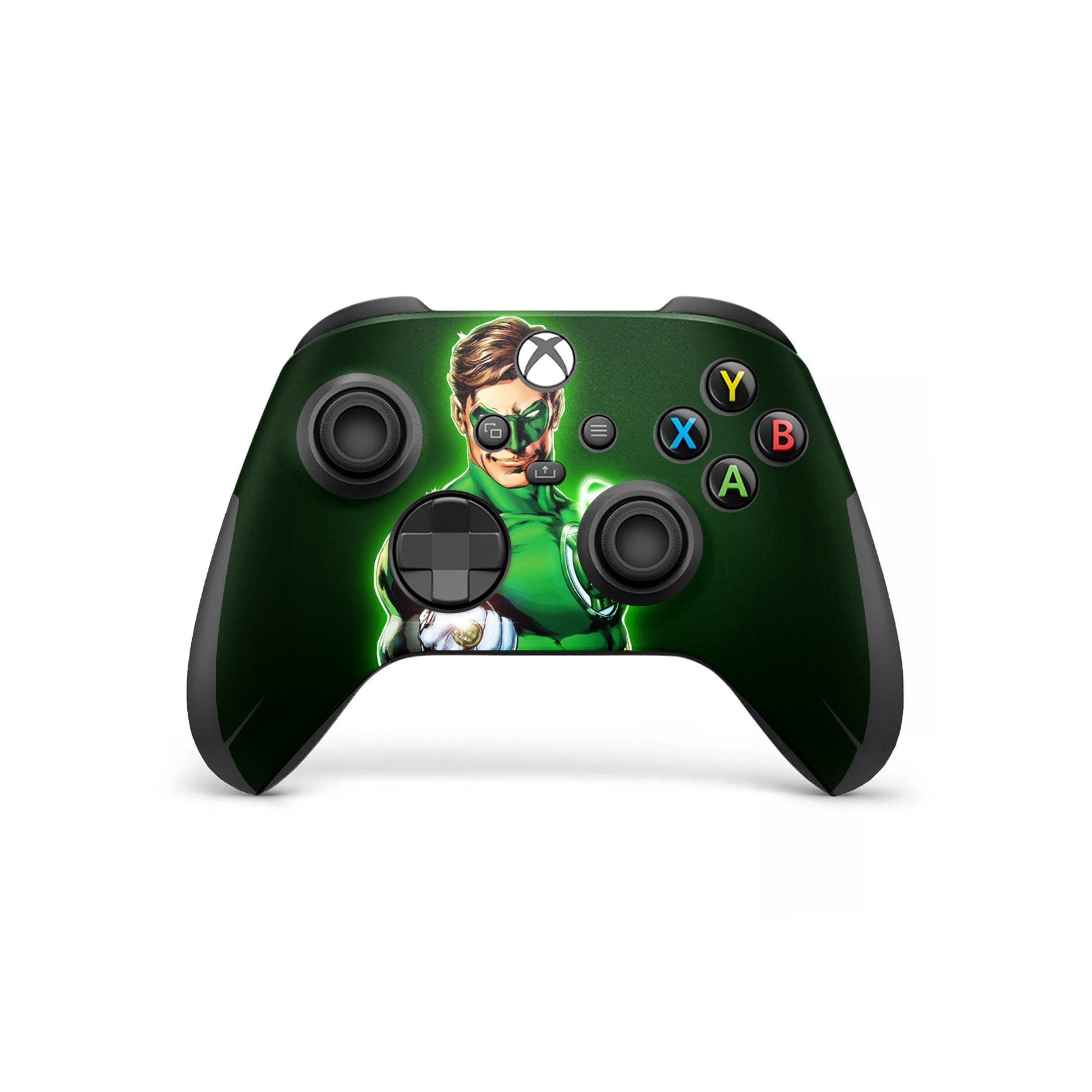 Emerald Guardian v1 Xbox Series Controller Skin - Comics-inspired design