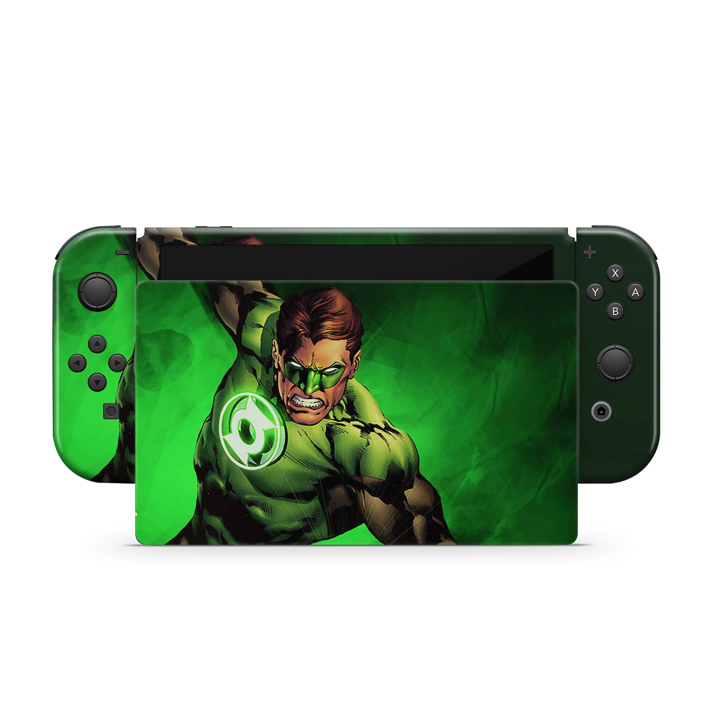 Emerald Guardian v2 Nintendo Switch OLED Skin - Comics-inspired design