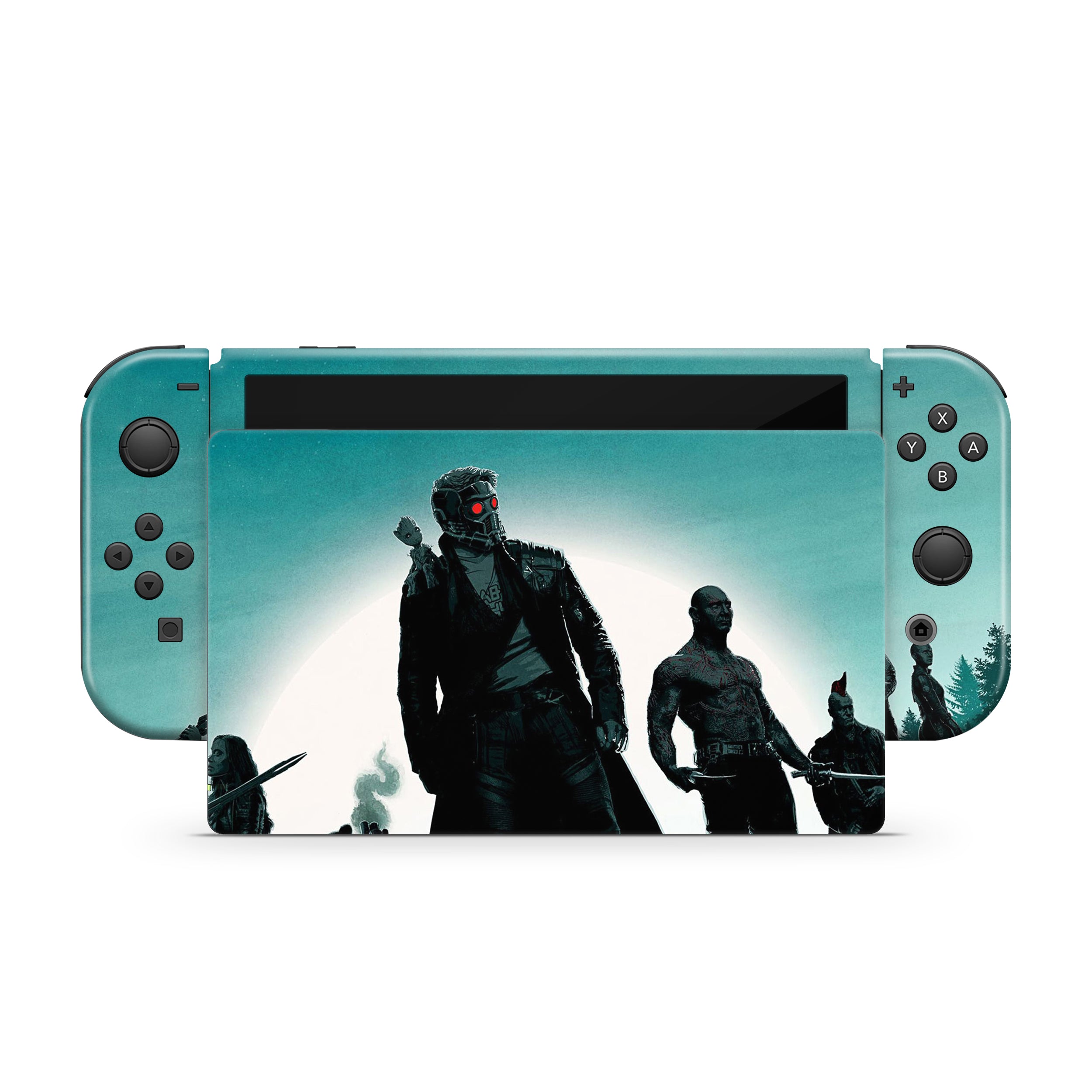 Stellar Warriors v2 Nintendo Switch OLED Skin - Comics-inspired design