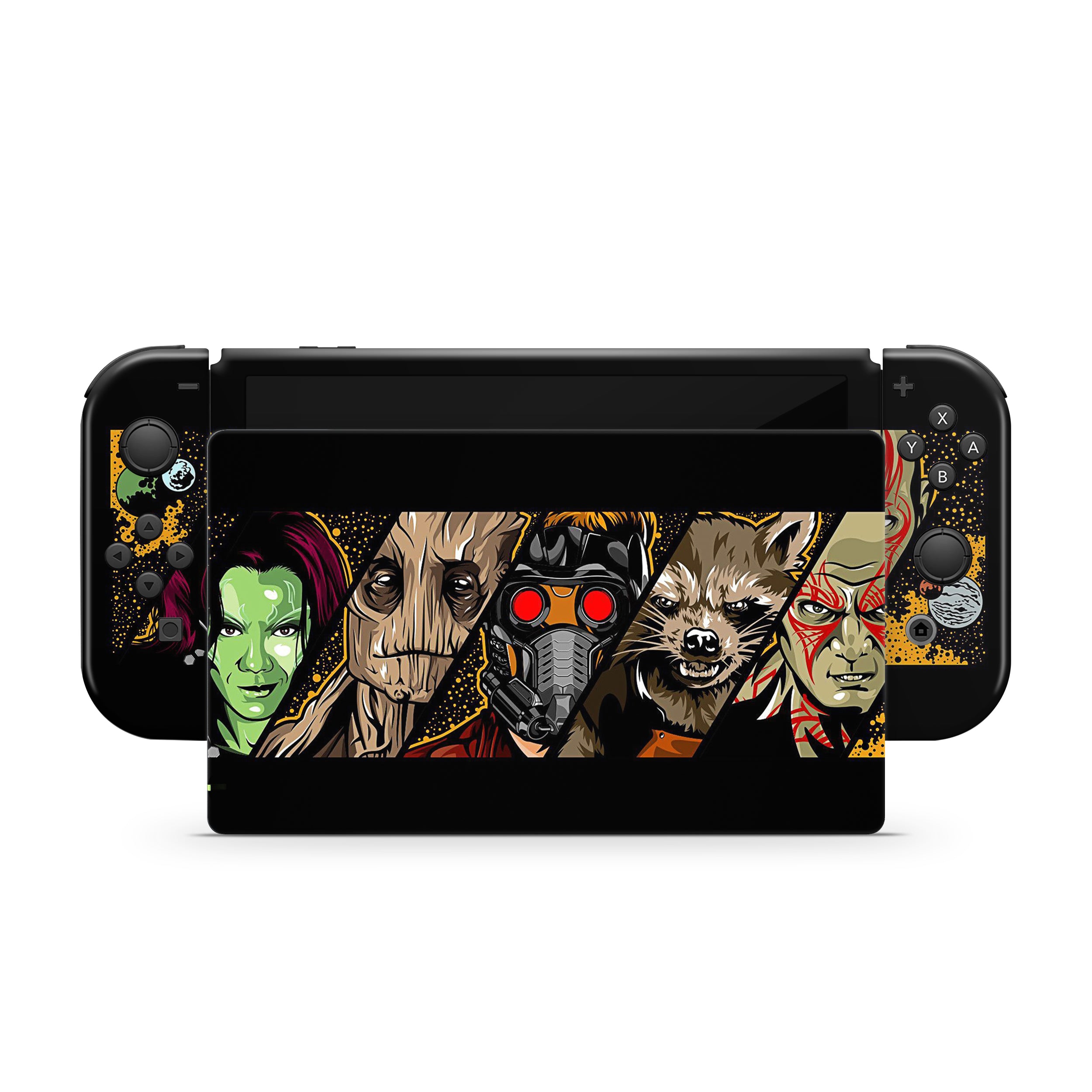 Stellar Warriors v3 Nintendo Switch OLED Skin - Comics-inspired design