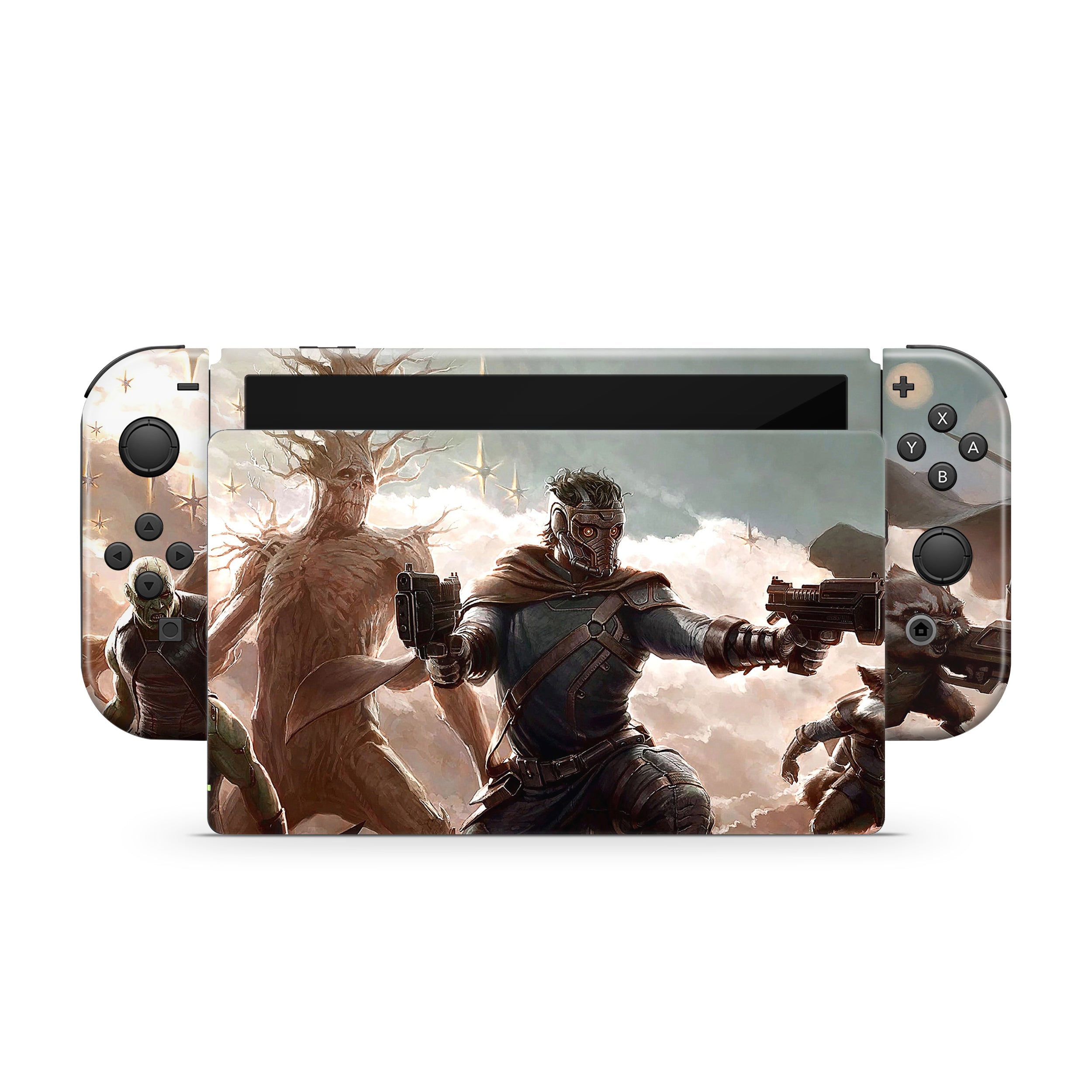 Stellar Warriors v5 Nintendo Switch OLED Skin - Comics-inspired design