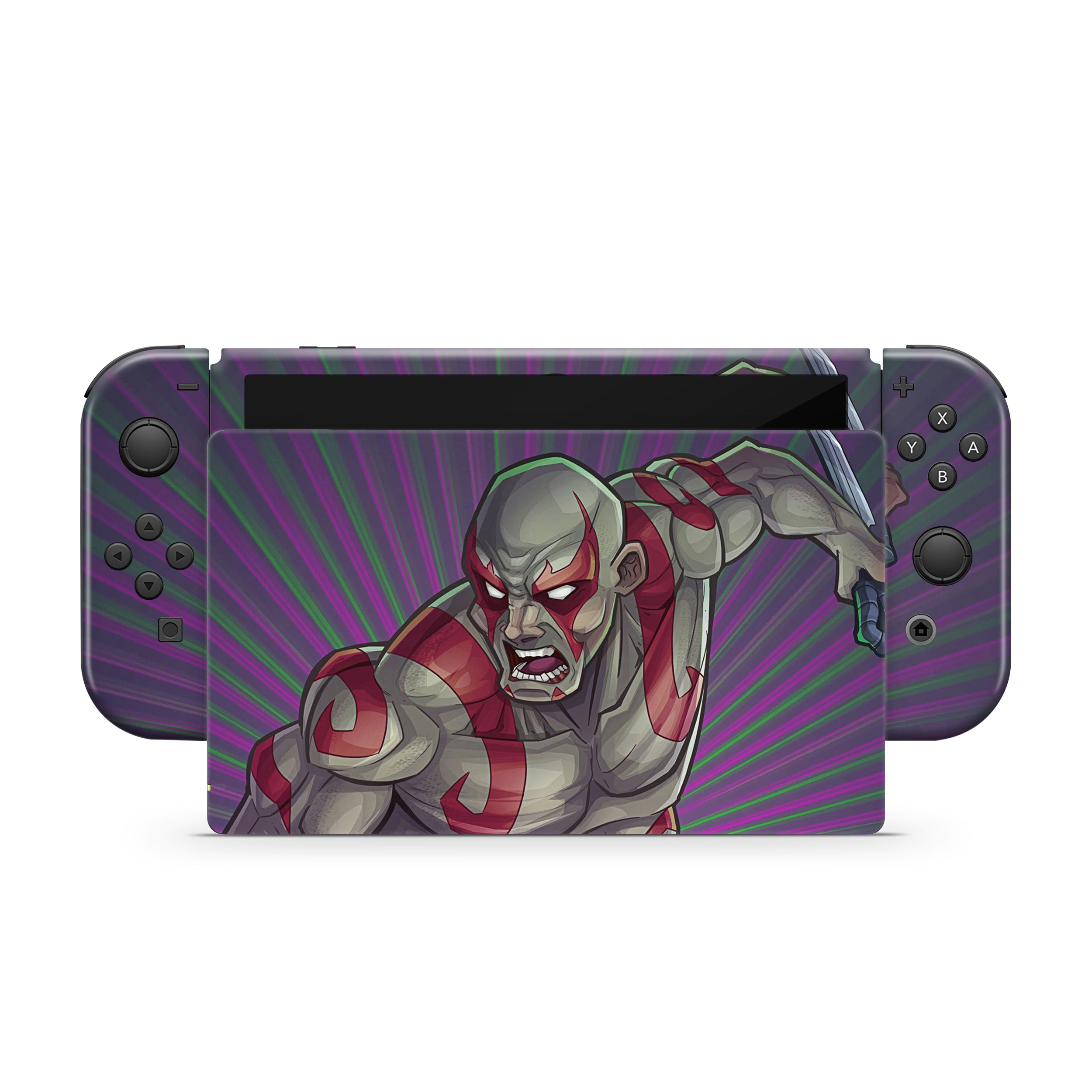 Cosmic Warden v2 Nintendo Switch OLED Skin - Comics-inspired design