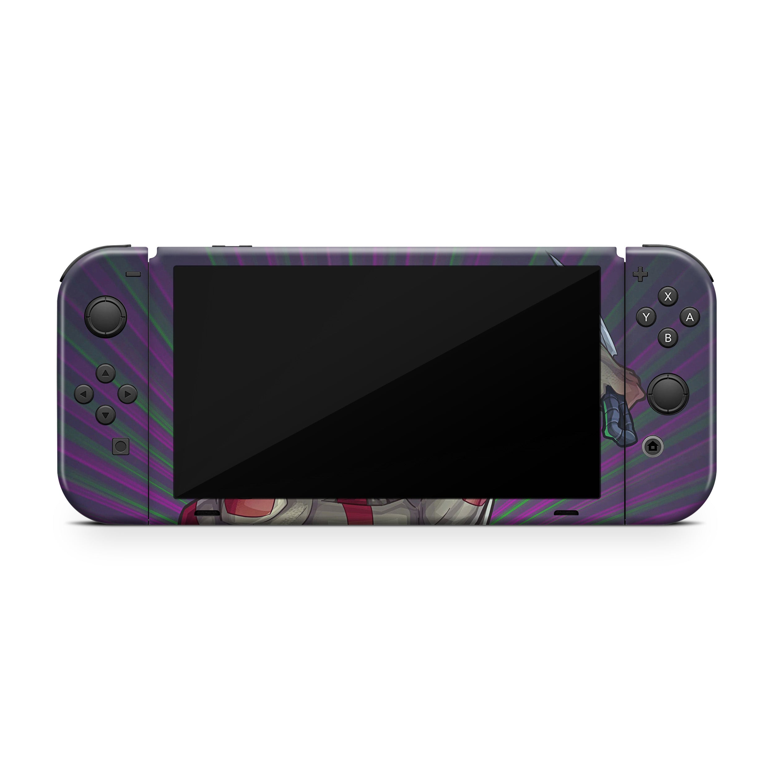 Cosmic Warden v2 Nintendo Switch OLED Skin - Comics-inspired design
