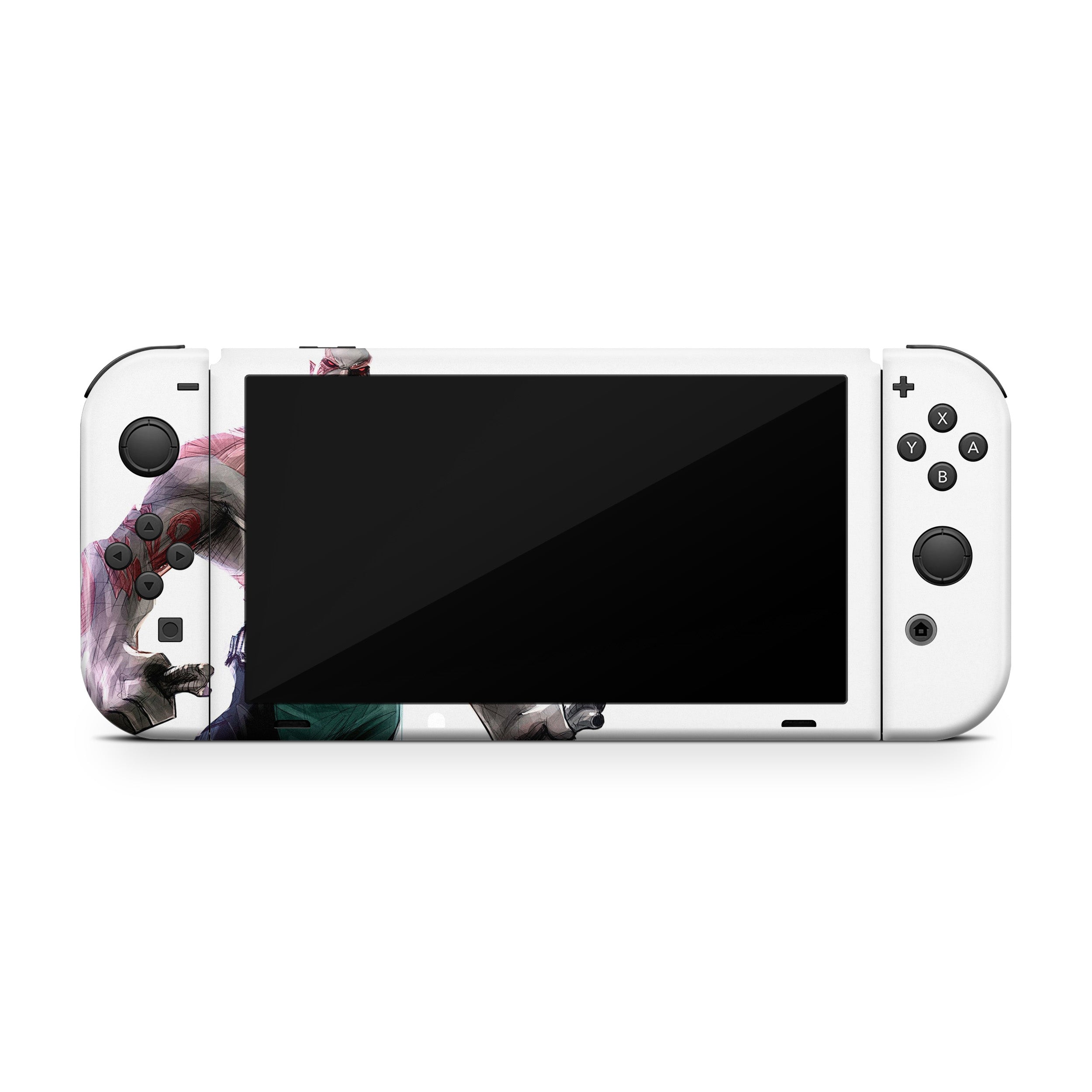 Cosmic Warden v3 Nintendo Switch OLED Skin - Comics-inspired design