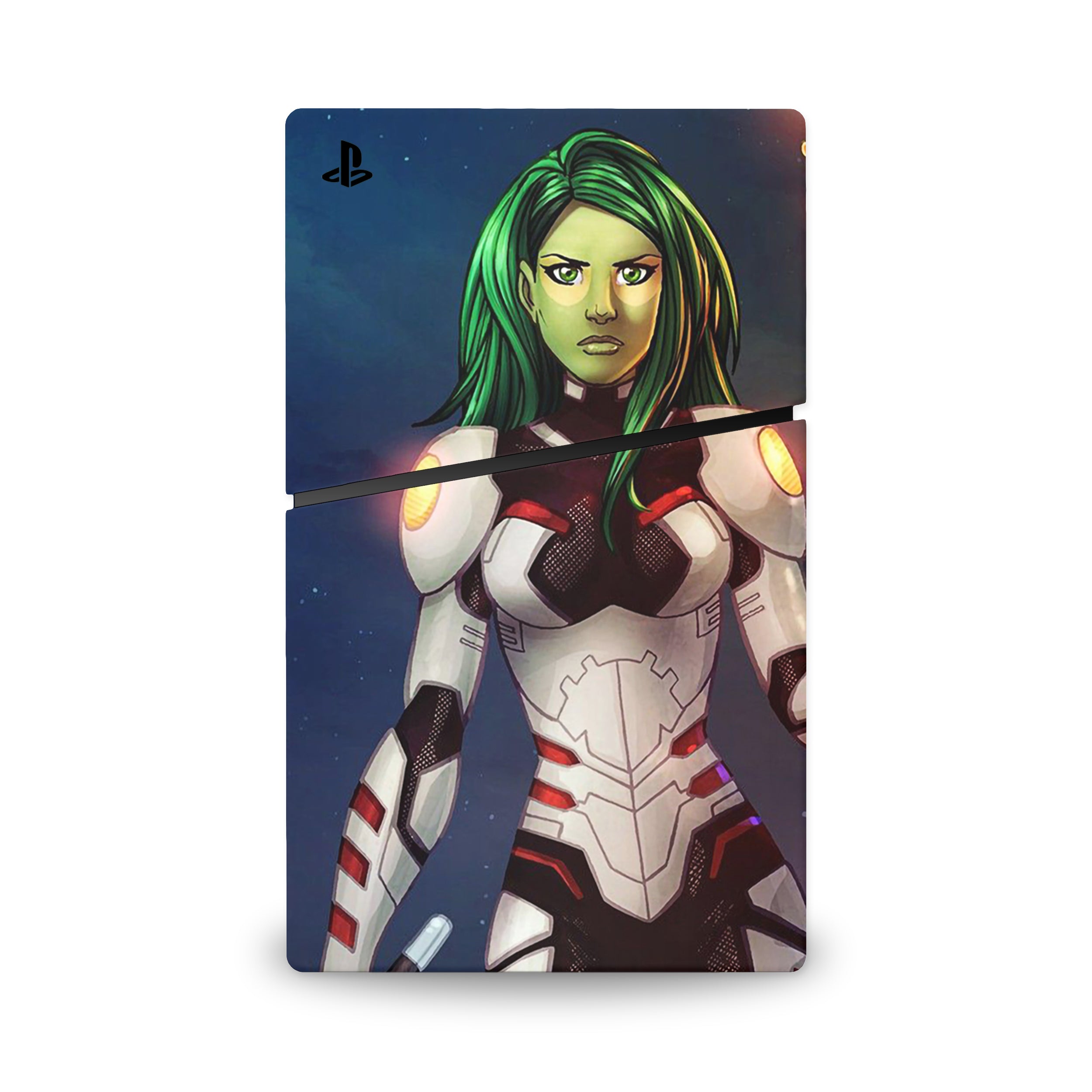 Celestial Assassin v2 PS5 Slim Skin - Comics-inspired design