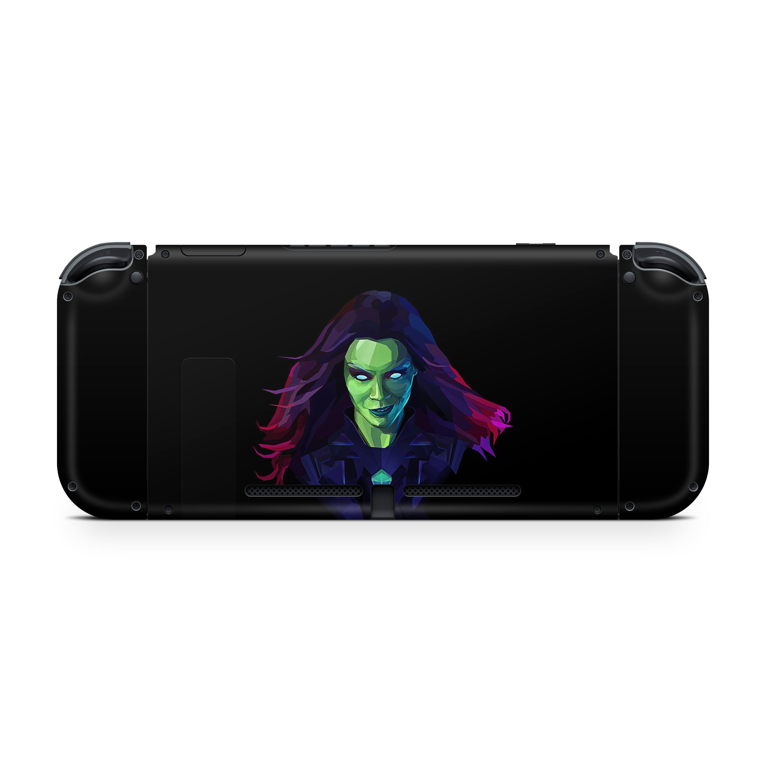 Celestial Assassin v5 Nintendo Switch OLED Skin - Comics-inspired design