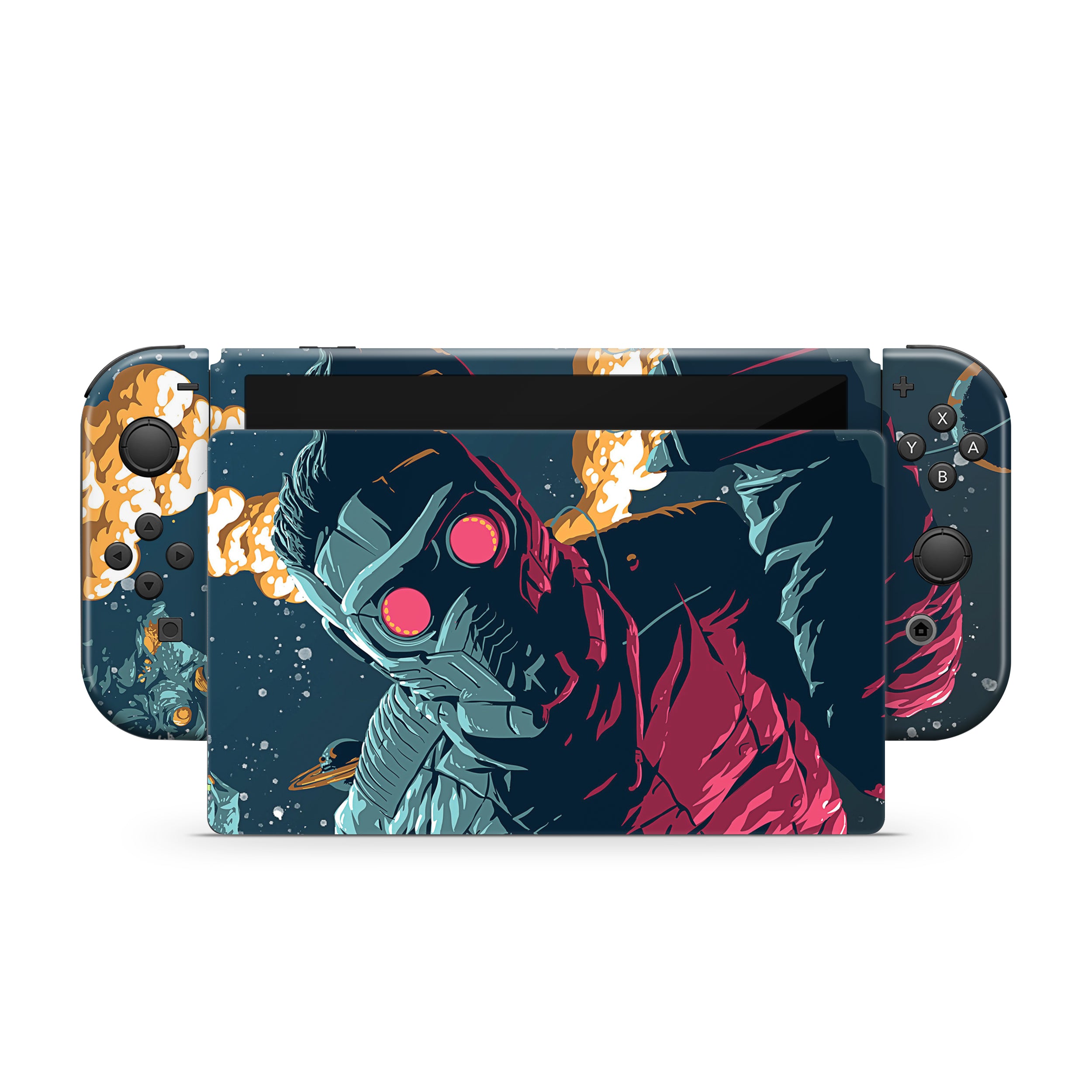 Galactic Outlaw v3 Nintendo Switch OLED Skin - Comics-inspired design