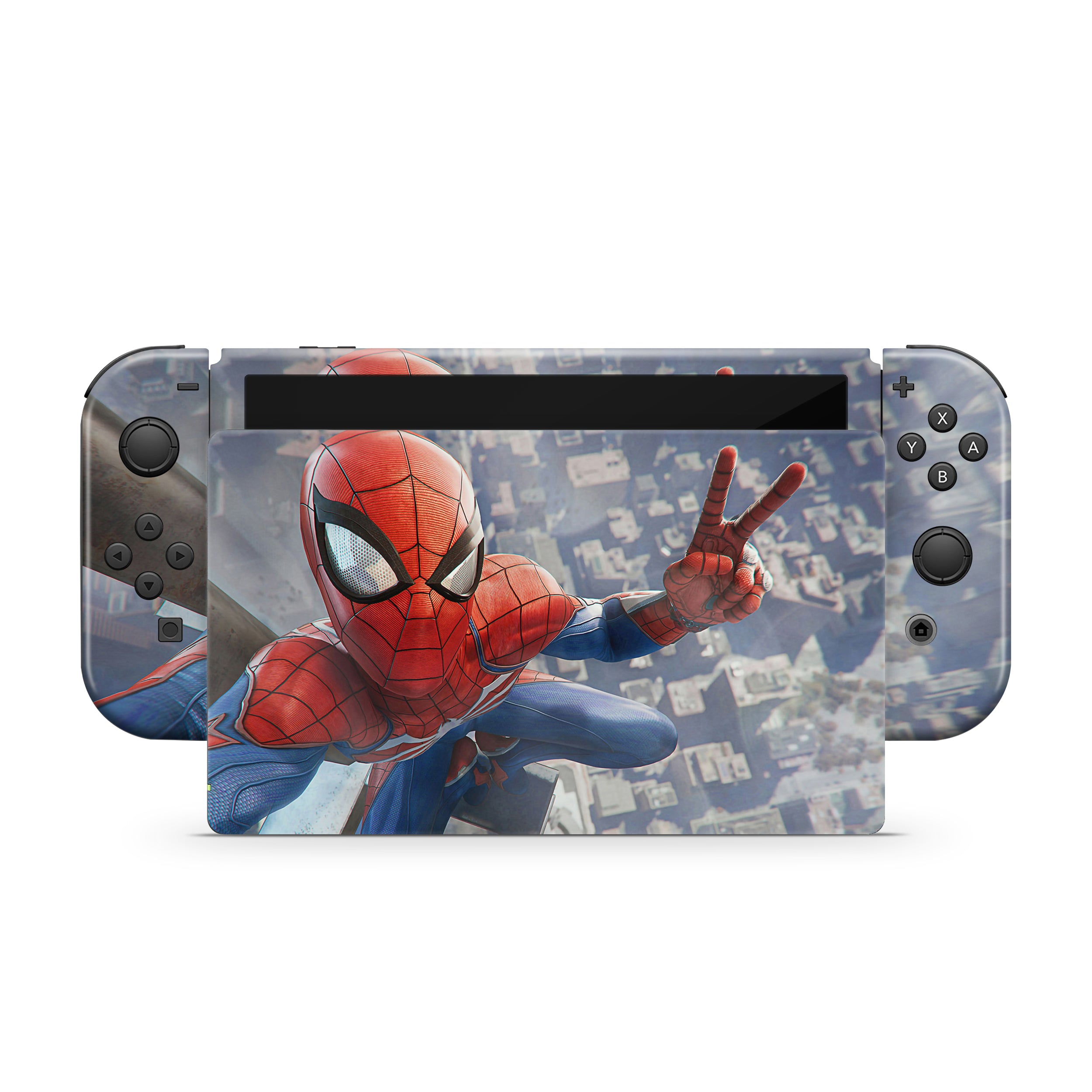 Wall-Crawler v1 Nintendo Switch OLED Skin - Comics-inspired design