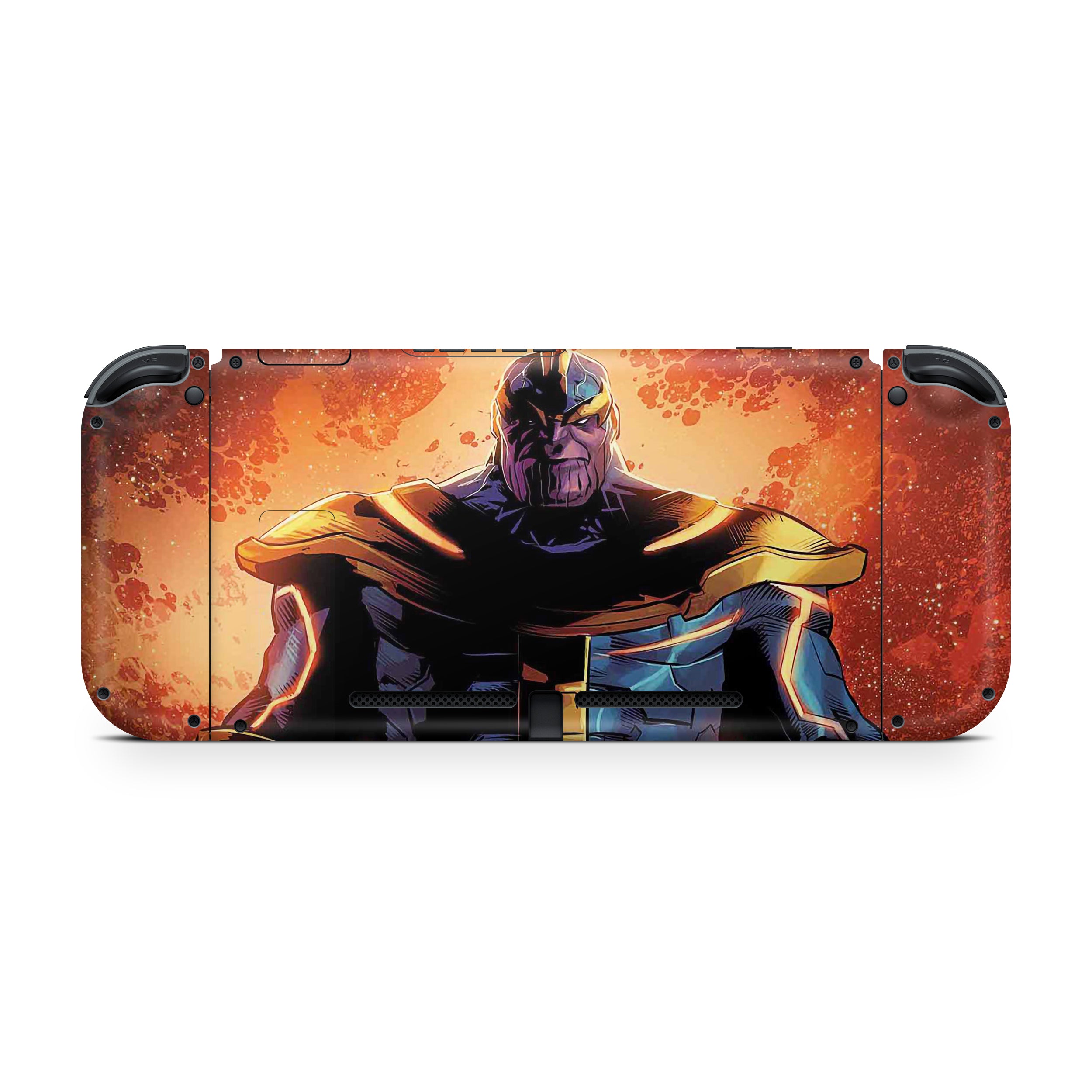 Titan of Doom v2 Nintendo Switch OLED Skin - Comics-inspired design