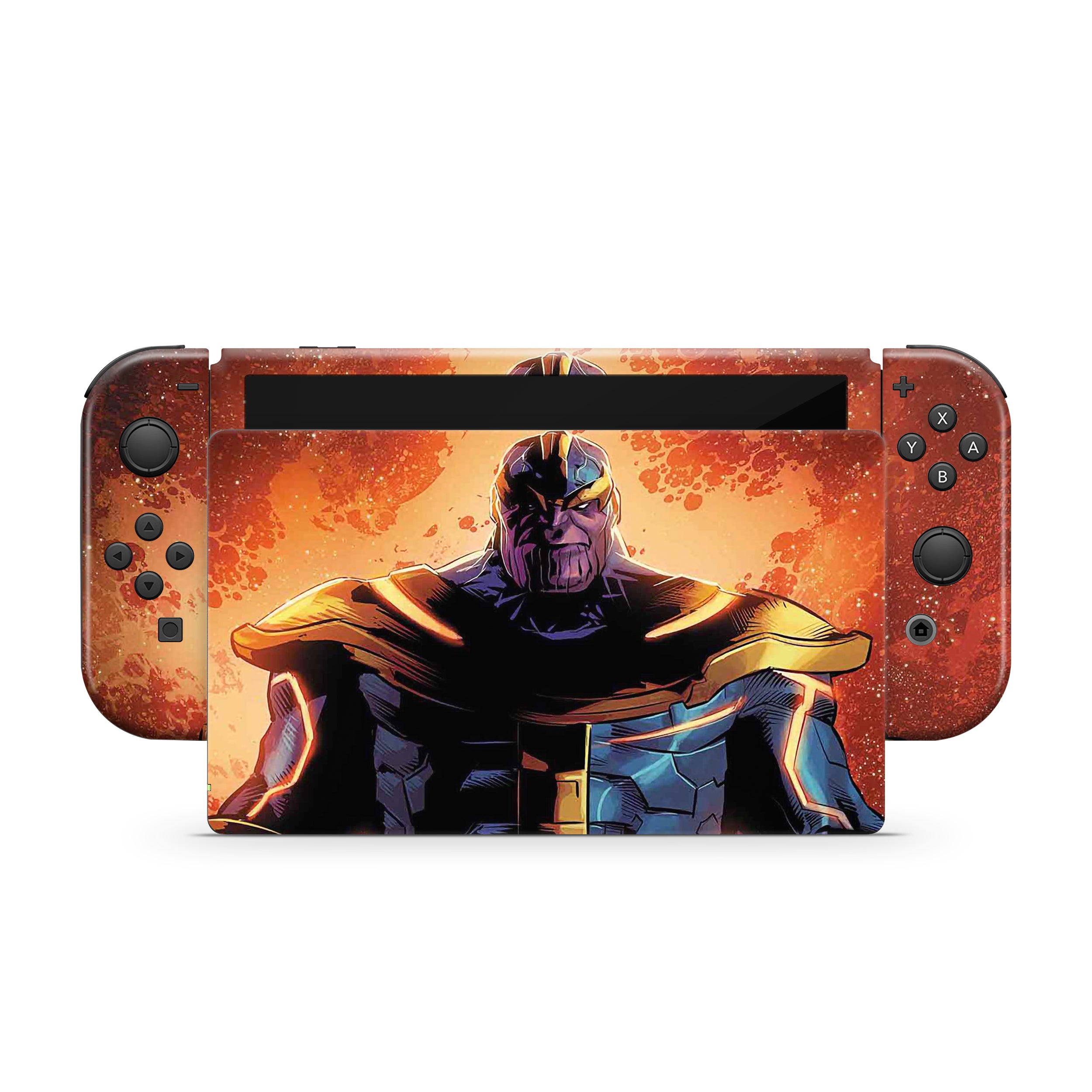 Titan of Doom v2 Nintendo Switch OLED Skin - Comics-inspired design