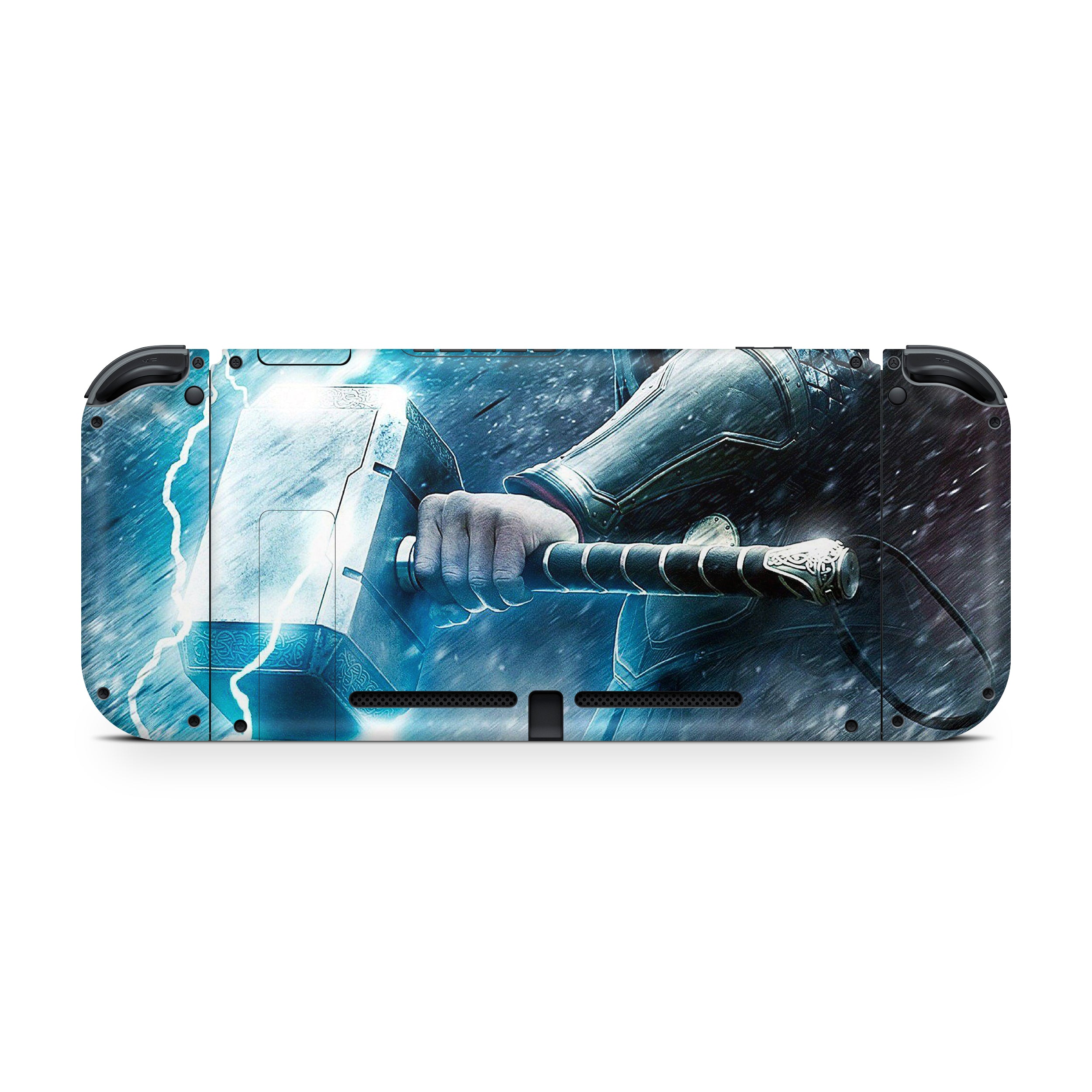 Thunder God v1 Nintendo Switch OLED Skin - Comics-inspired design