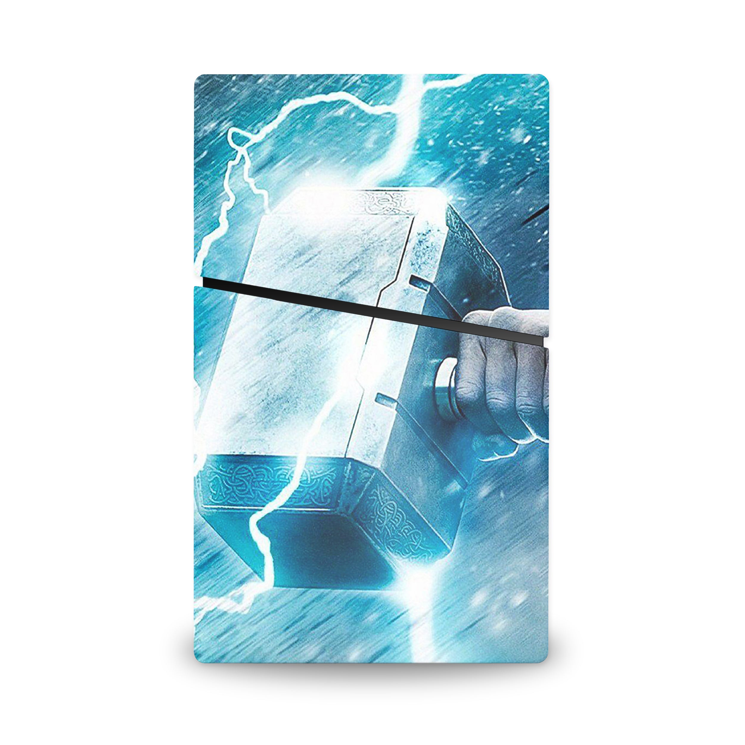 Thunder God v1 PS5 Slim Digital Skin - Comics-inspired design