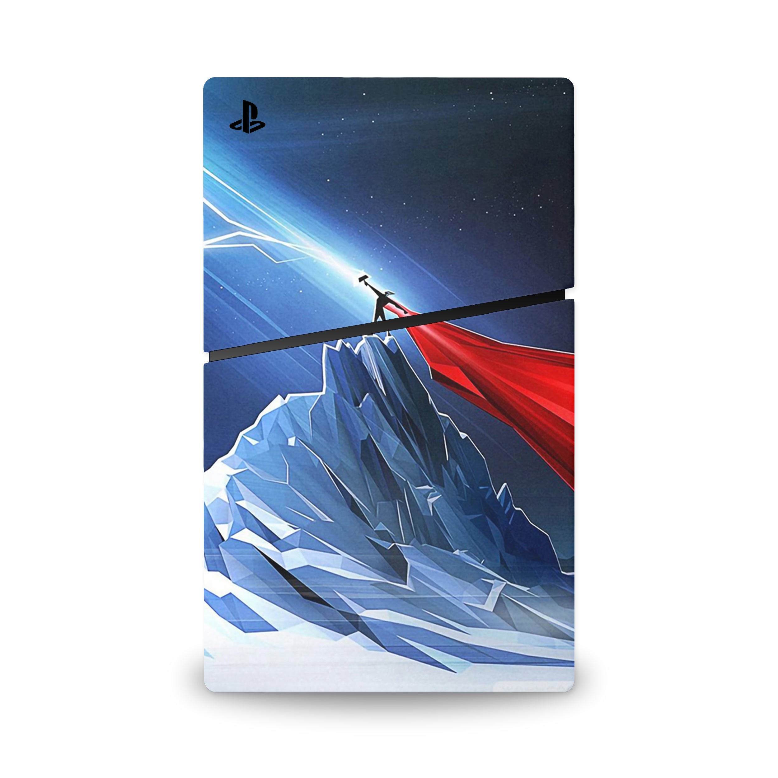 Thunder God v3 PS5 Slim Digital Skin - Comics-inspired design