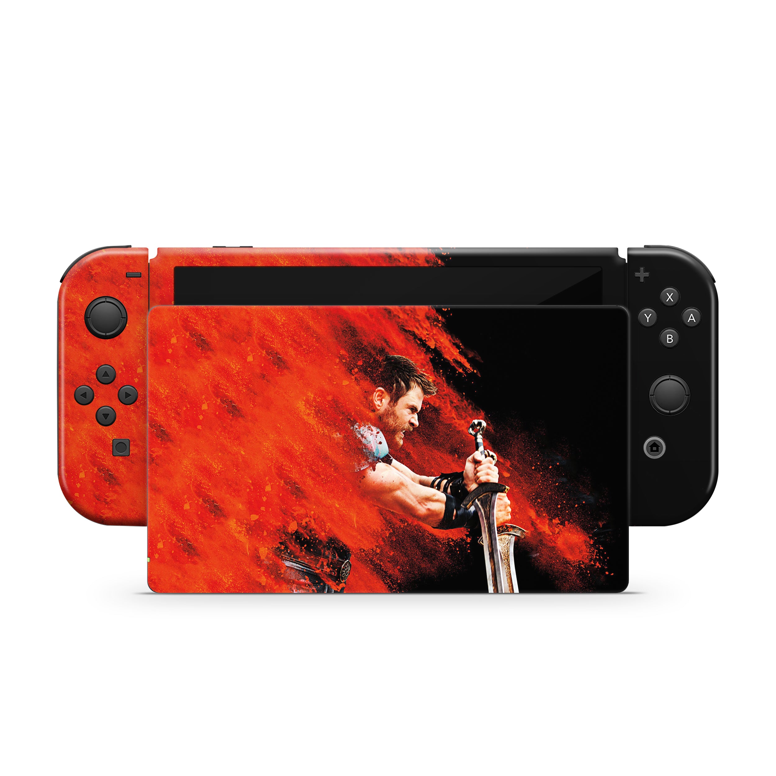 Thunder God v5 Nintendo Switch OLED Skin - Comics-inspired design