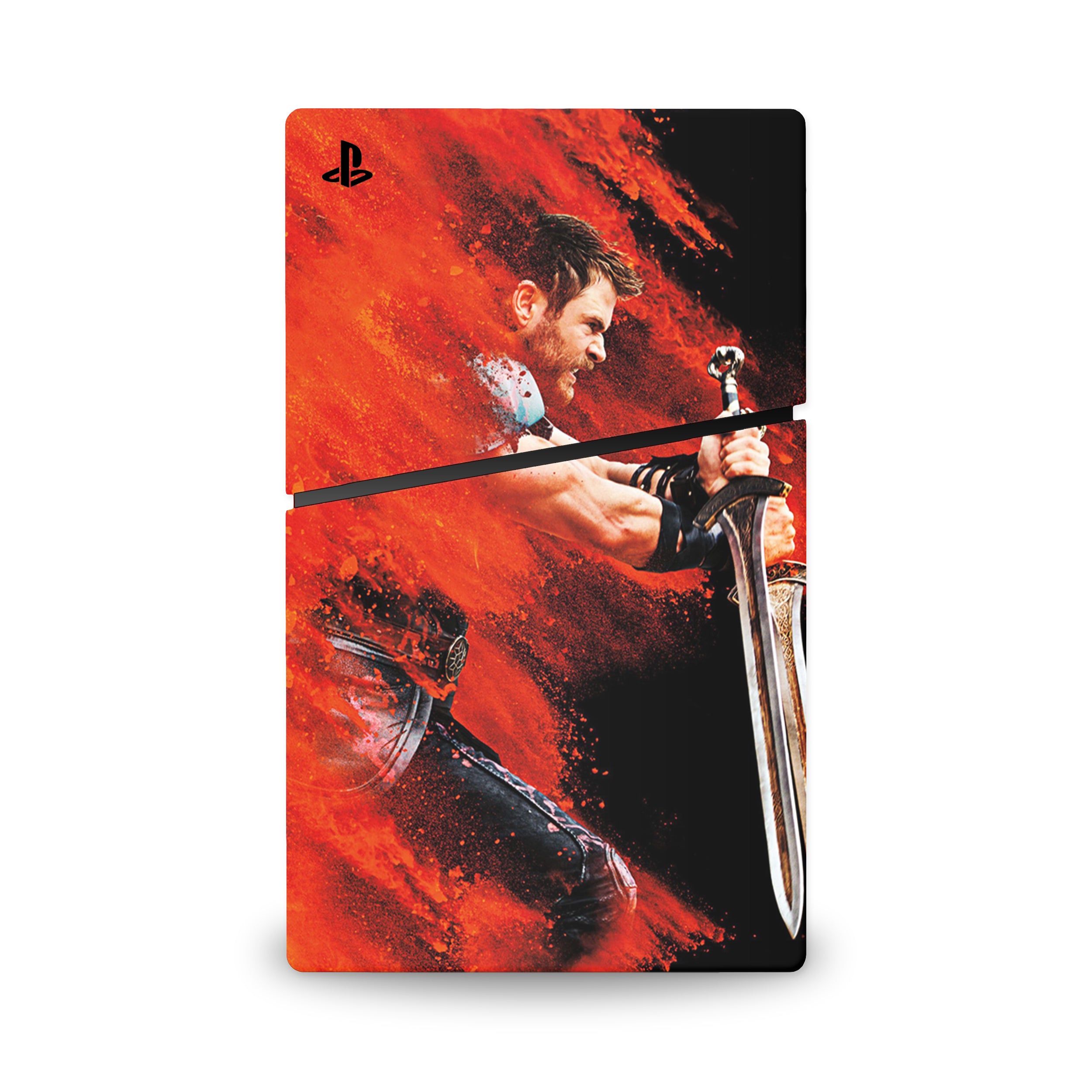 Thunder God v5 PS5 Slim Digital Skin - Comics-inspired design