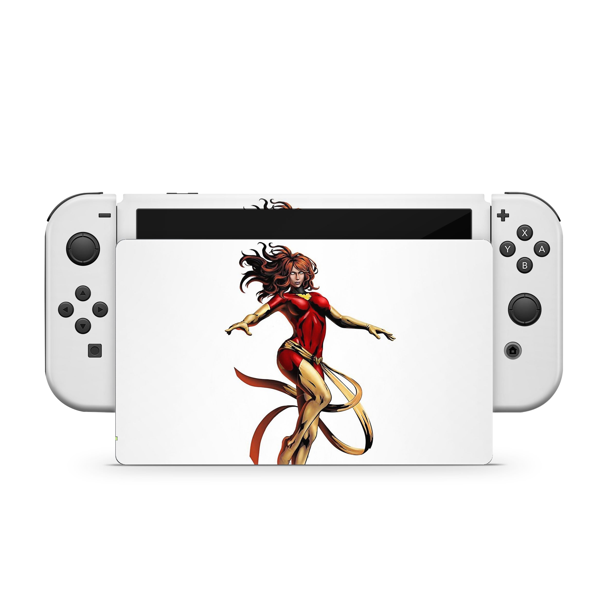 Dawnfire v2 Nintendo Switch OLED Skin - Comics-inspired design