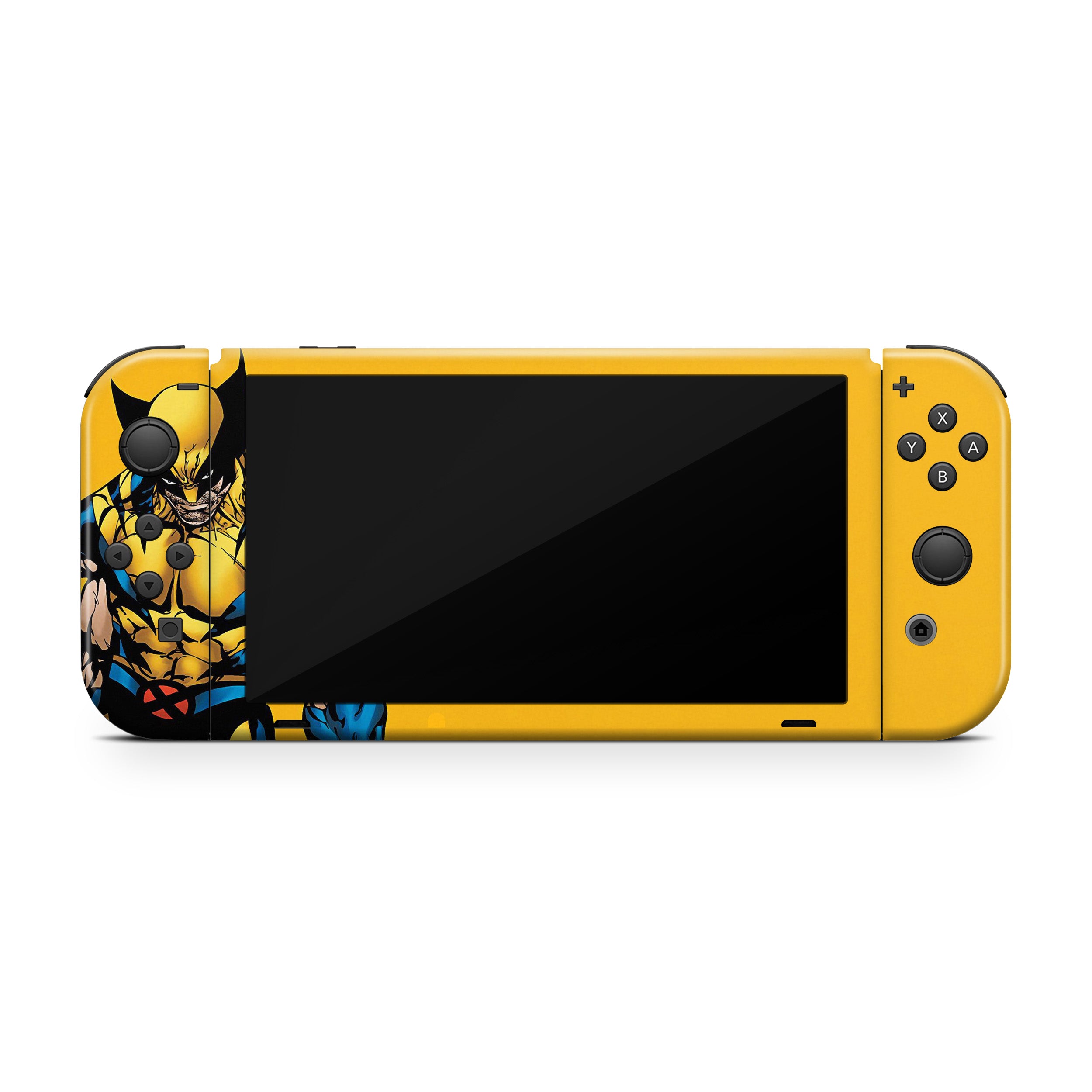 Metallic Claws v1 Nintendo Switch OLED Skin - Comics-inspired design