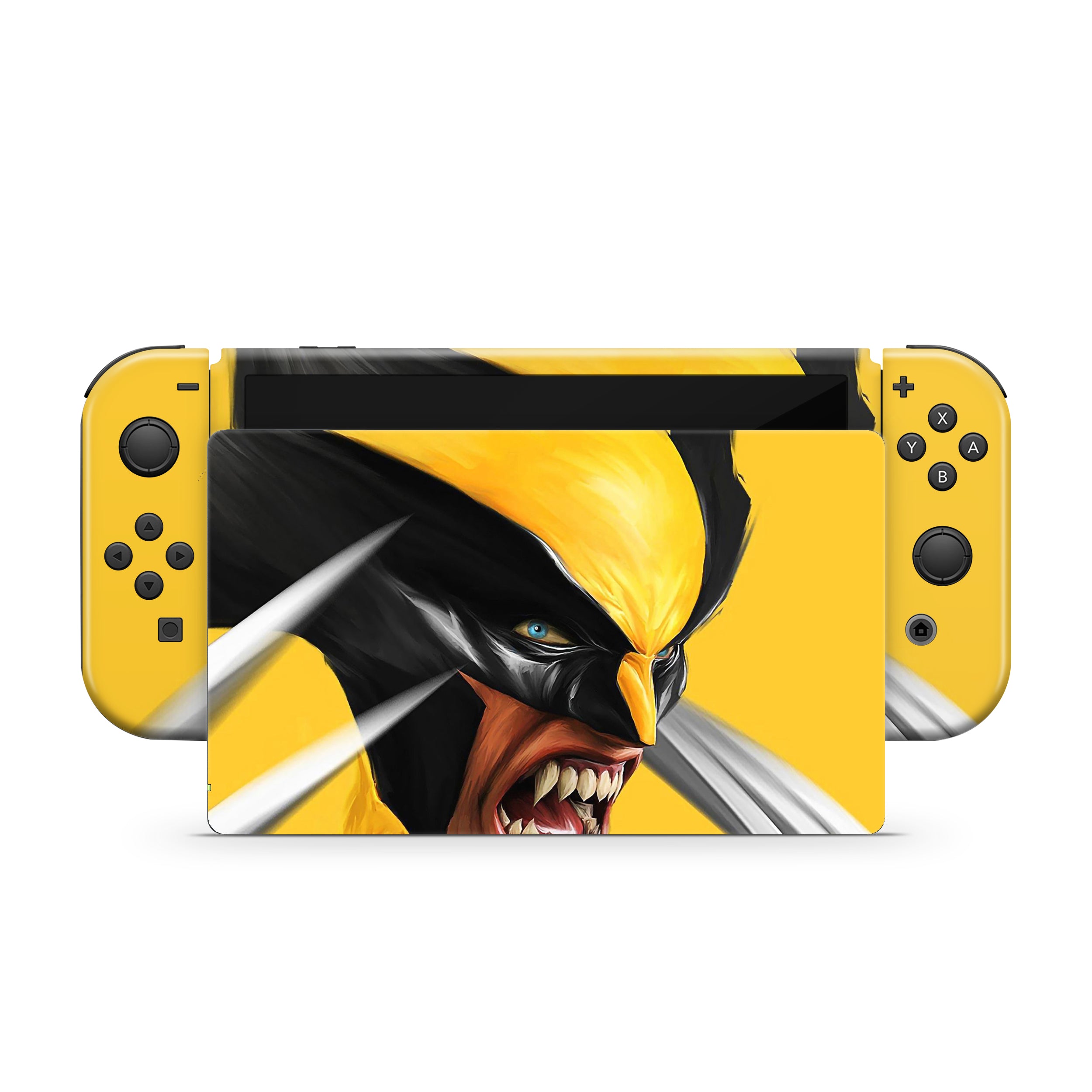 Metallic Claws v2 Nintendo Switch OLED Skin - Comics-inspired design
