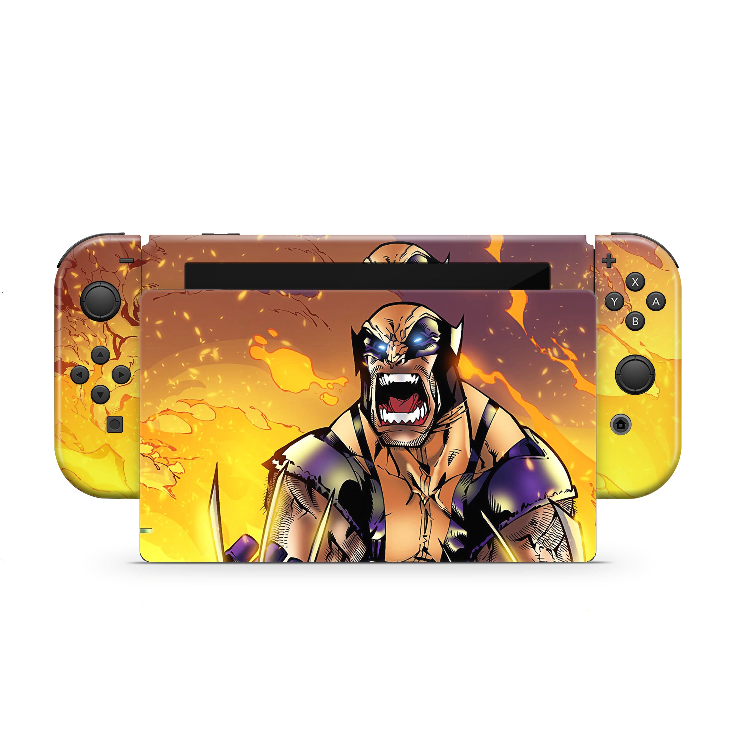 Metallic Claws v4 Nintendo Switch Skin - Comics-inspired design