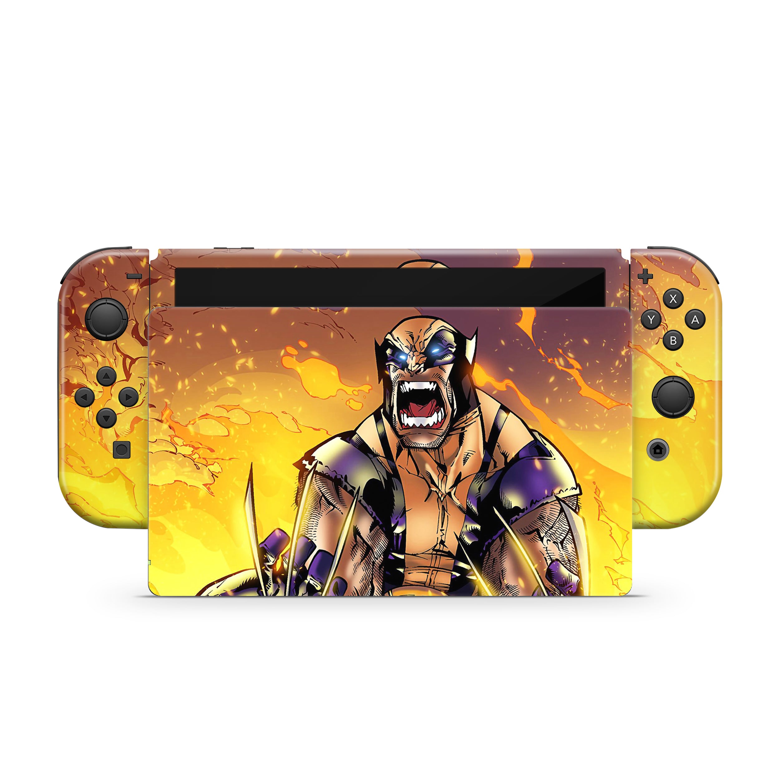 Metallic Claws v4 Nintendo Switch OLED Skin - Comics-inspired design