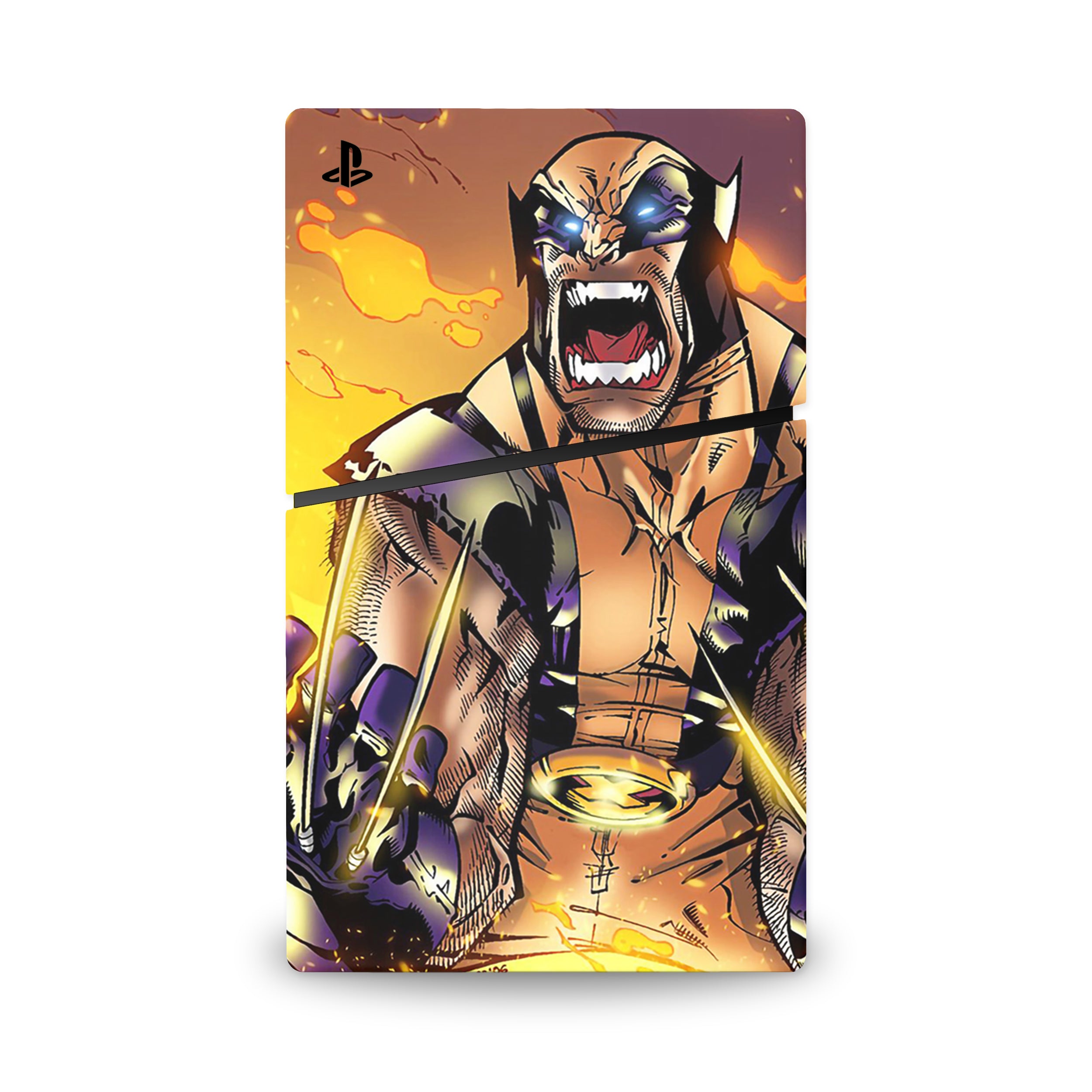 Metallic Claws v4 PS5 Slim Skin - Comics-inspired design