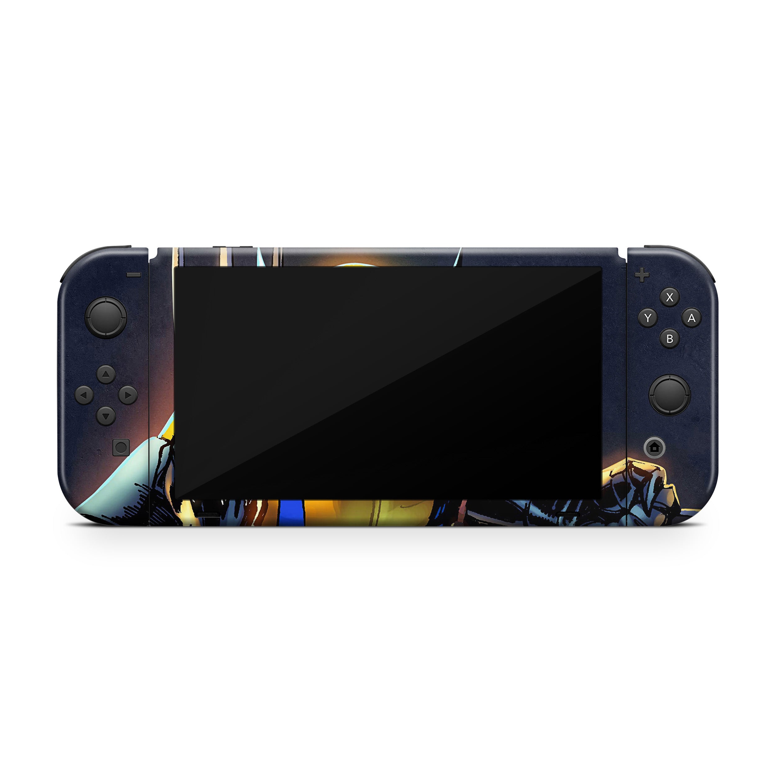 Metallic Claws v5 Nintendo Switch OLED Skin - Comics-inspired design
